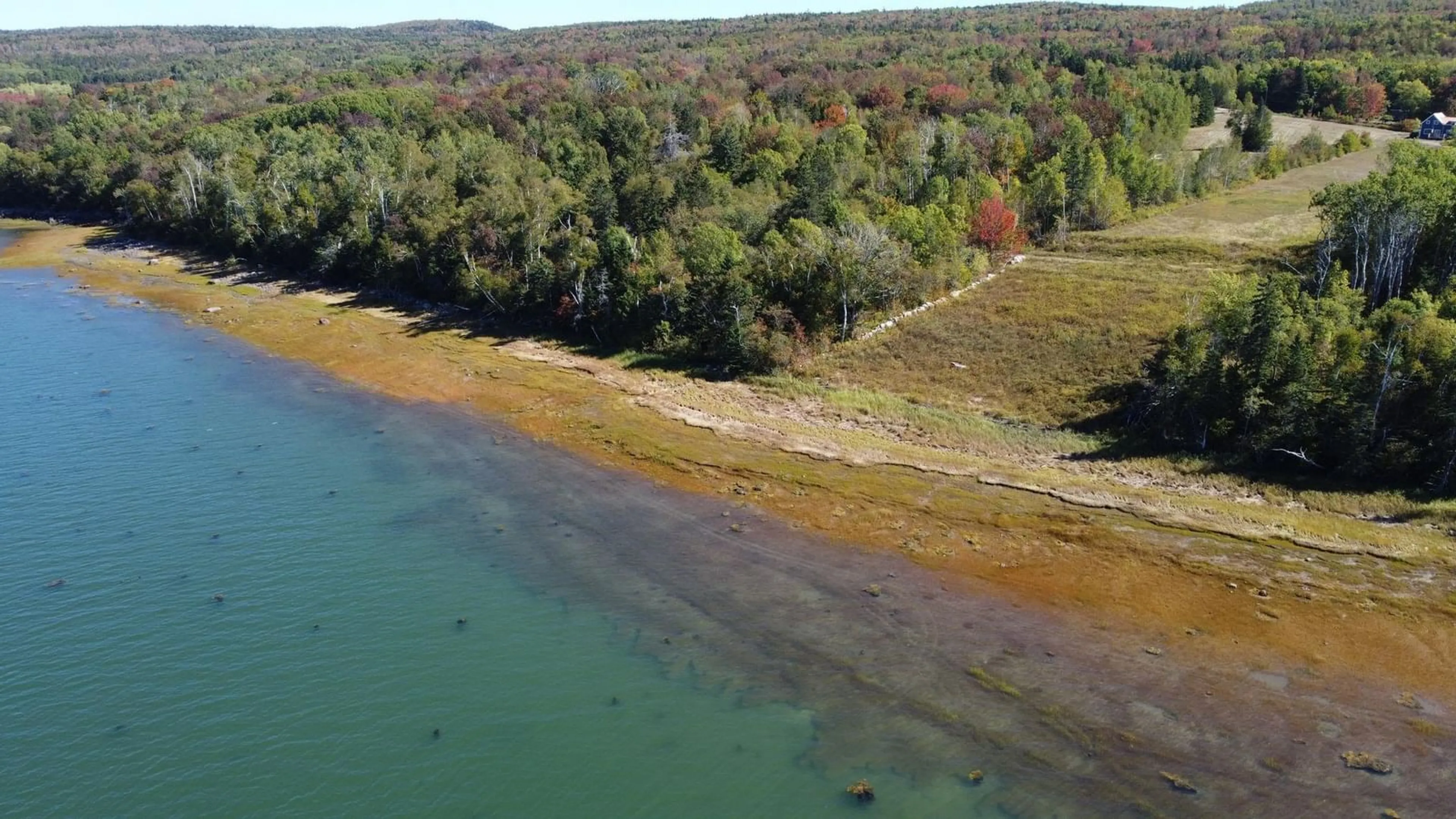 A pic from outside/outdoor area/front of a property/back of a property/a pic from drone, water/lake/river/ocean view for 2799 1 Hwy, Upper Clements Nova Scotia B0S 1A0