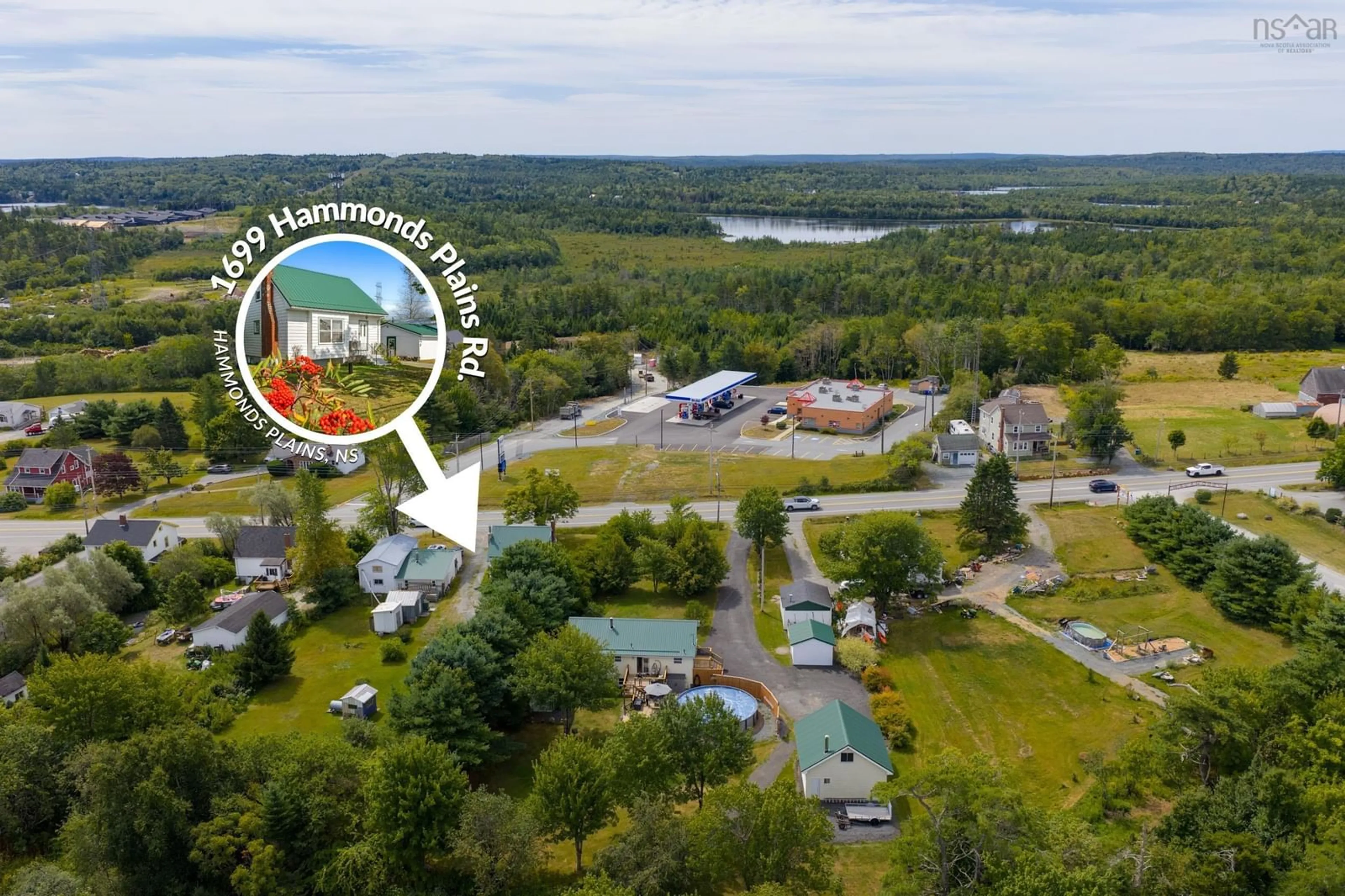 A pic from outside/outdoor area/front of a property/back of a property/a pic from drone, water/lake/river/ocean view for 1699 Hammonds Plains Rd, Hammonds Plains Nova Scotia B4B 1P5