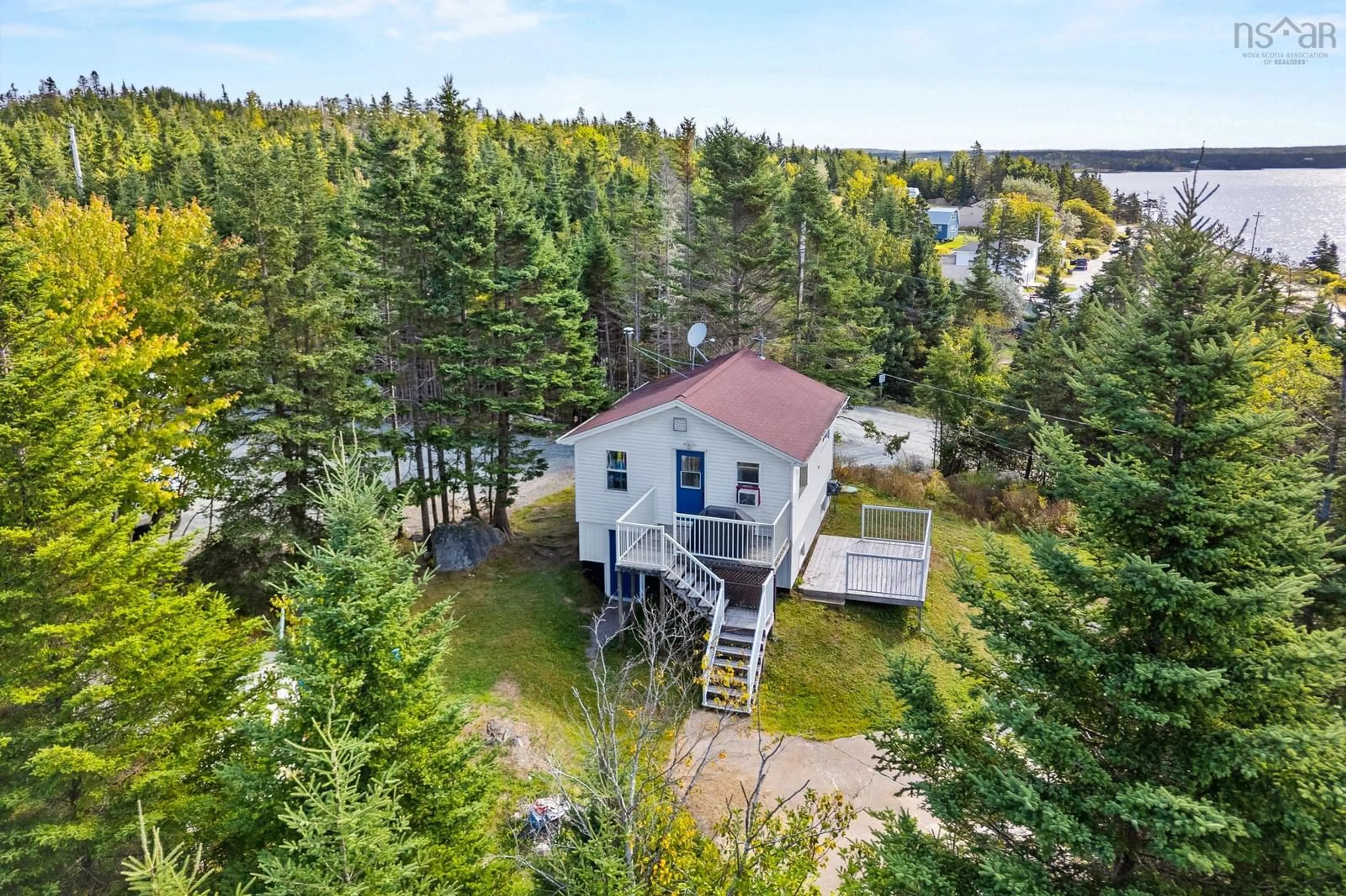 A pic from outside/outdoor area/front of a property/back of a property/a pic from drone, unknown for 10127 Highway 7, Salmon River Bridge Nova Scotia B0J 1W0