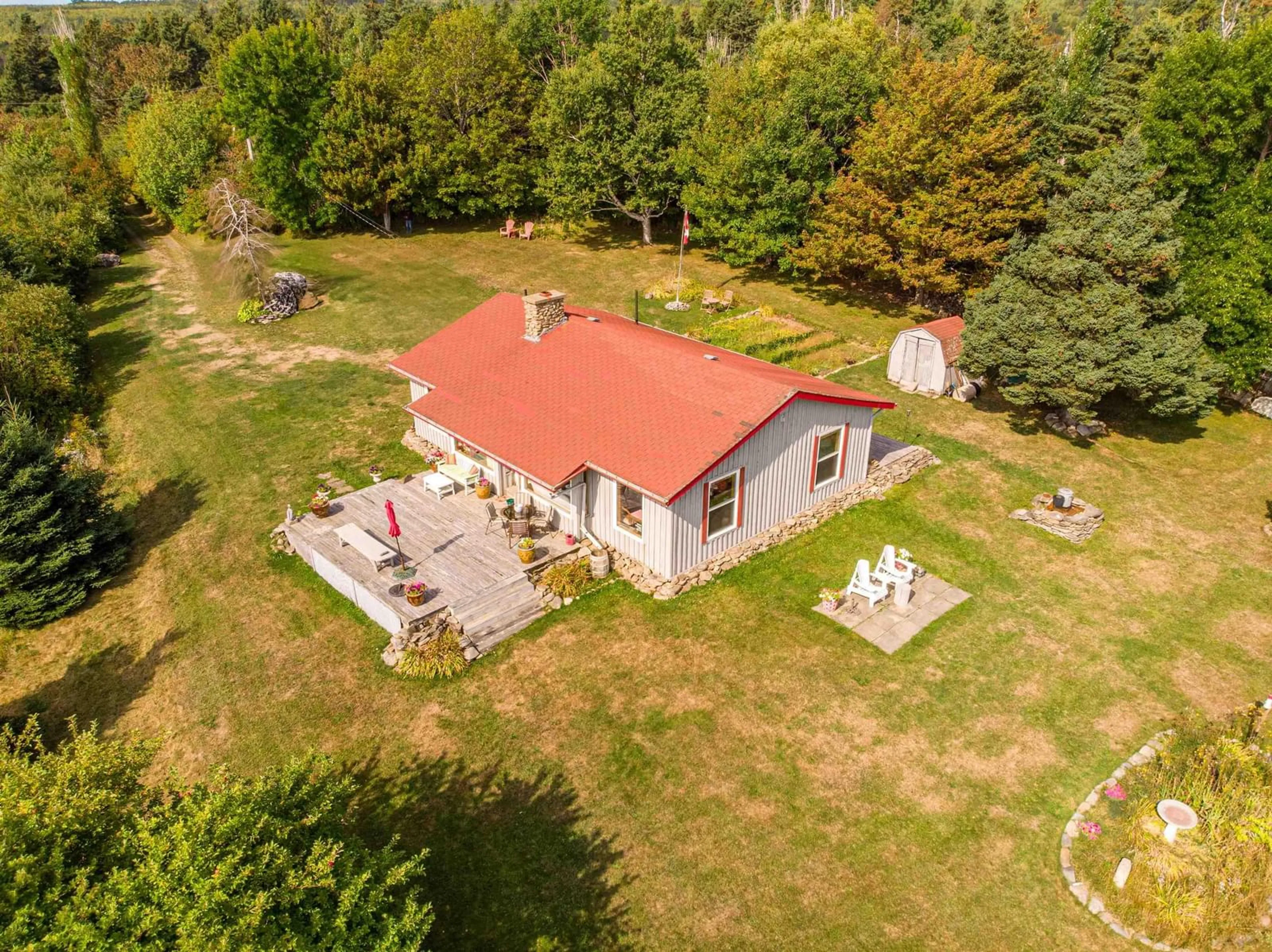 A pic from outside/outdoor area/front of a property/back of a property/a pic from drone, building for 80 Terag Lane, Lakevale, Ant. Co. N.S., Lakevale Nova Scotia B2G 2L2