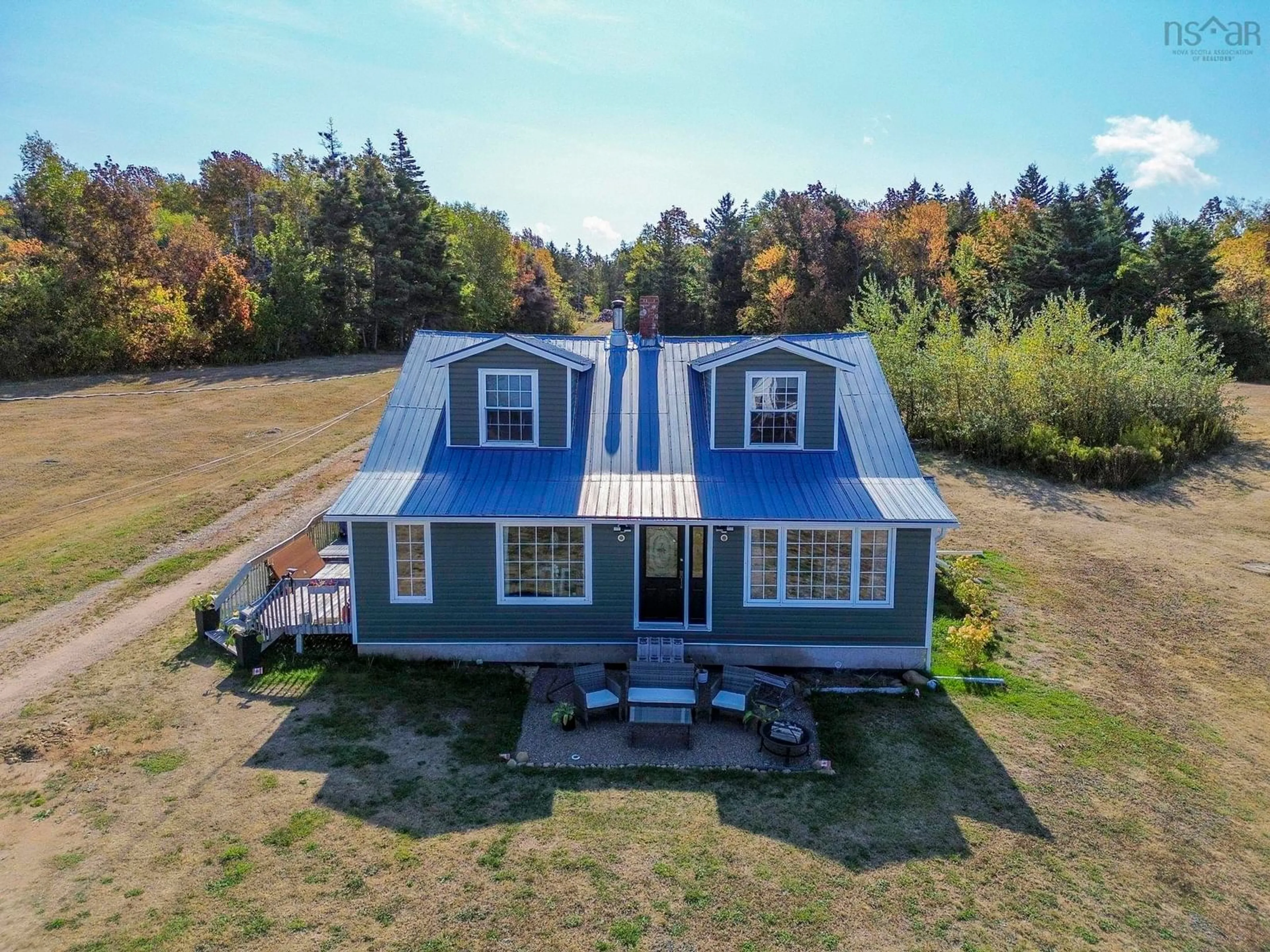 A pic from outside/outdoor area/front of a property/back of a property/a pic from drone, unknown for 3696 Shore Rd, Hillsburn Nova Scotia B0S 1A0