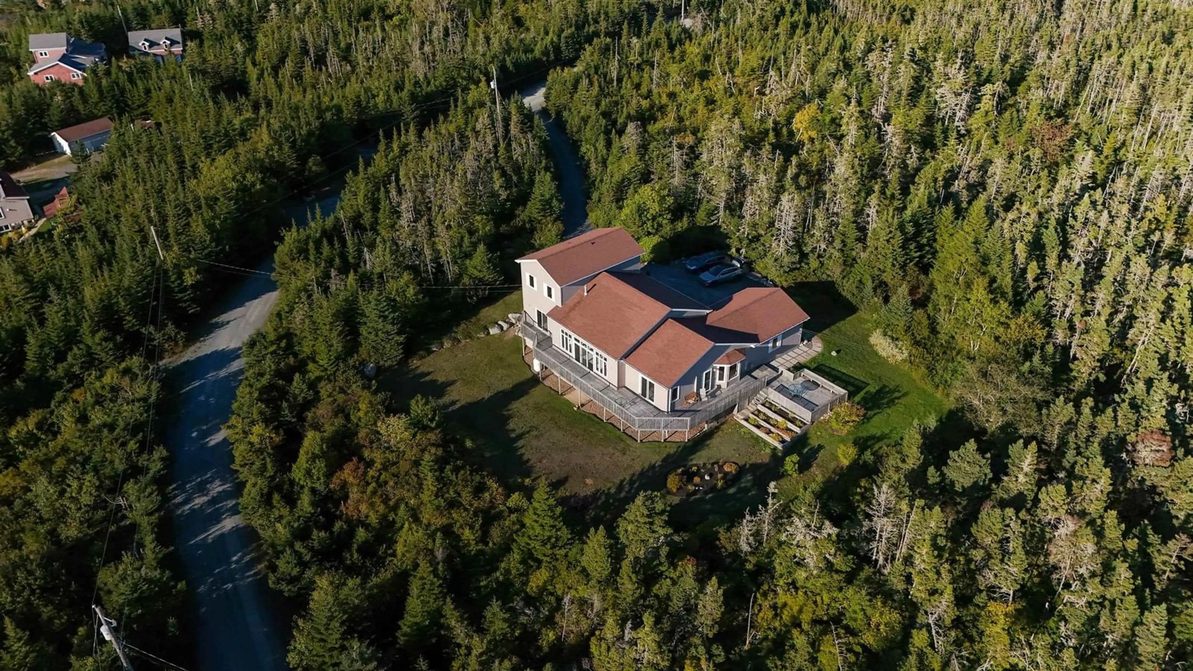 A pic from outside/outdoor area/front of a property/back of a property/a pic from drone, building for 93 Crystalwood Dr, East Pennant Nova Scotia B3V 1L9