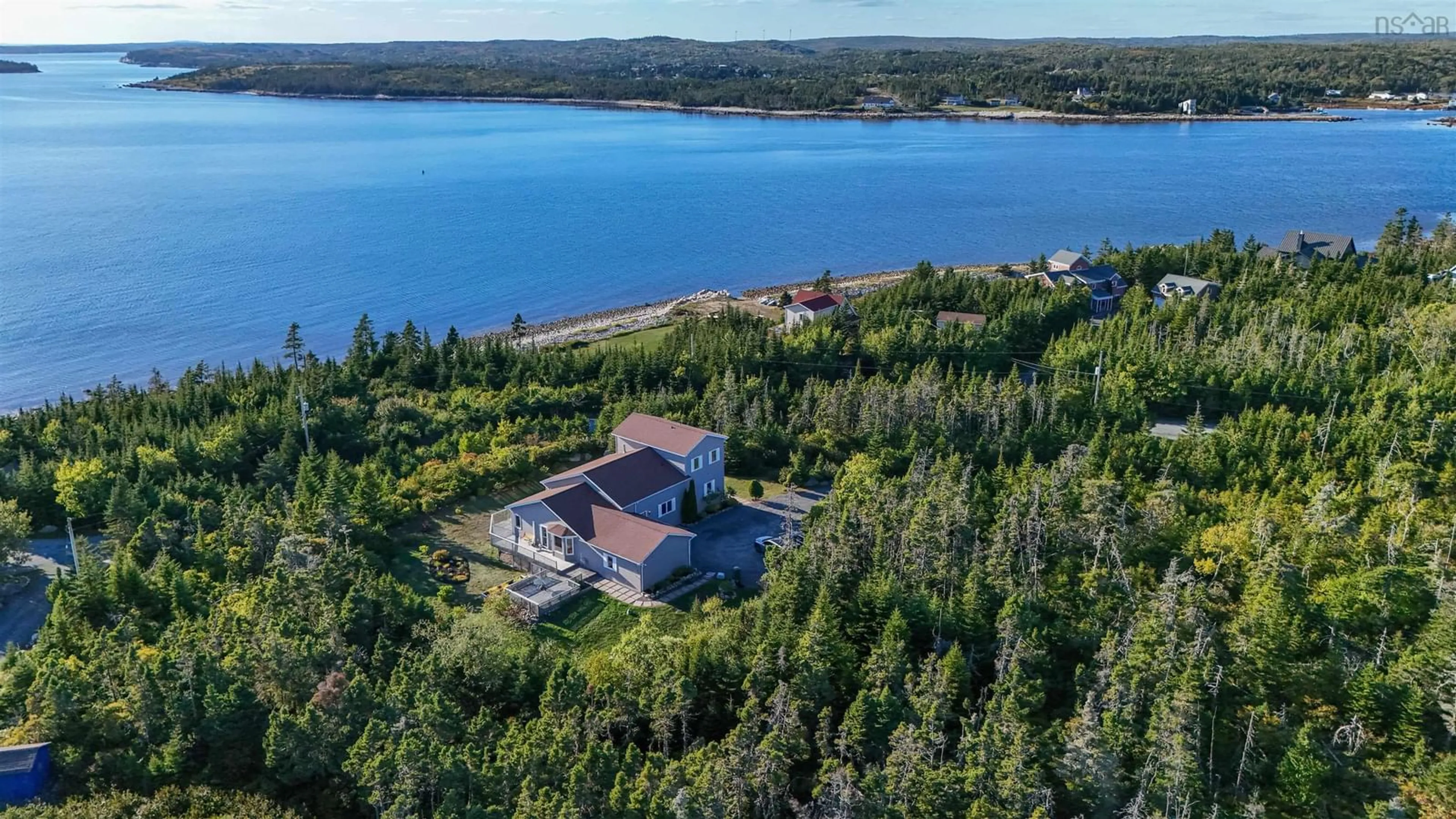 A pic from outside/outdoor area/front of a property/back of a property/a pic from drone, water/lake/river/ocean view for 93 Crystalwood Dr, East Pennant Nova Scotia B3V 1L9