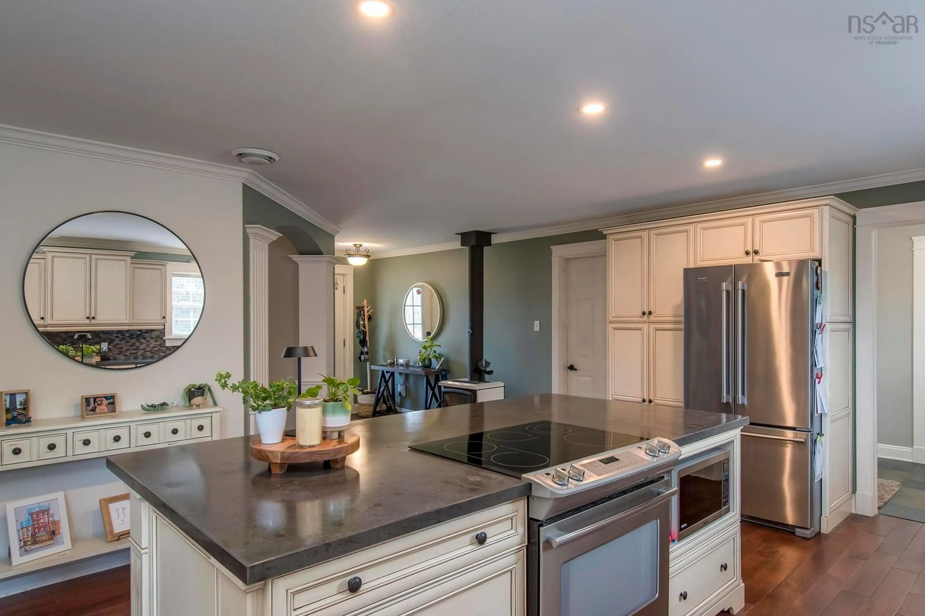 Open concept kitchen, ceramic/tile floor for 104 Meadowvale Rd, Meadowvale Nova Scotia B0P 1R0