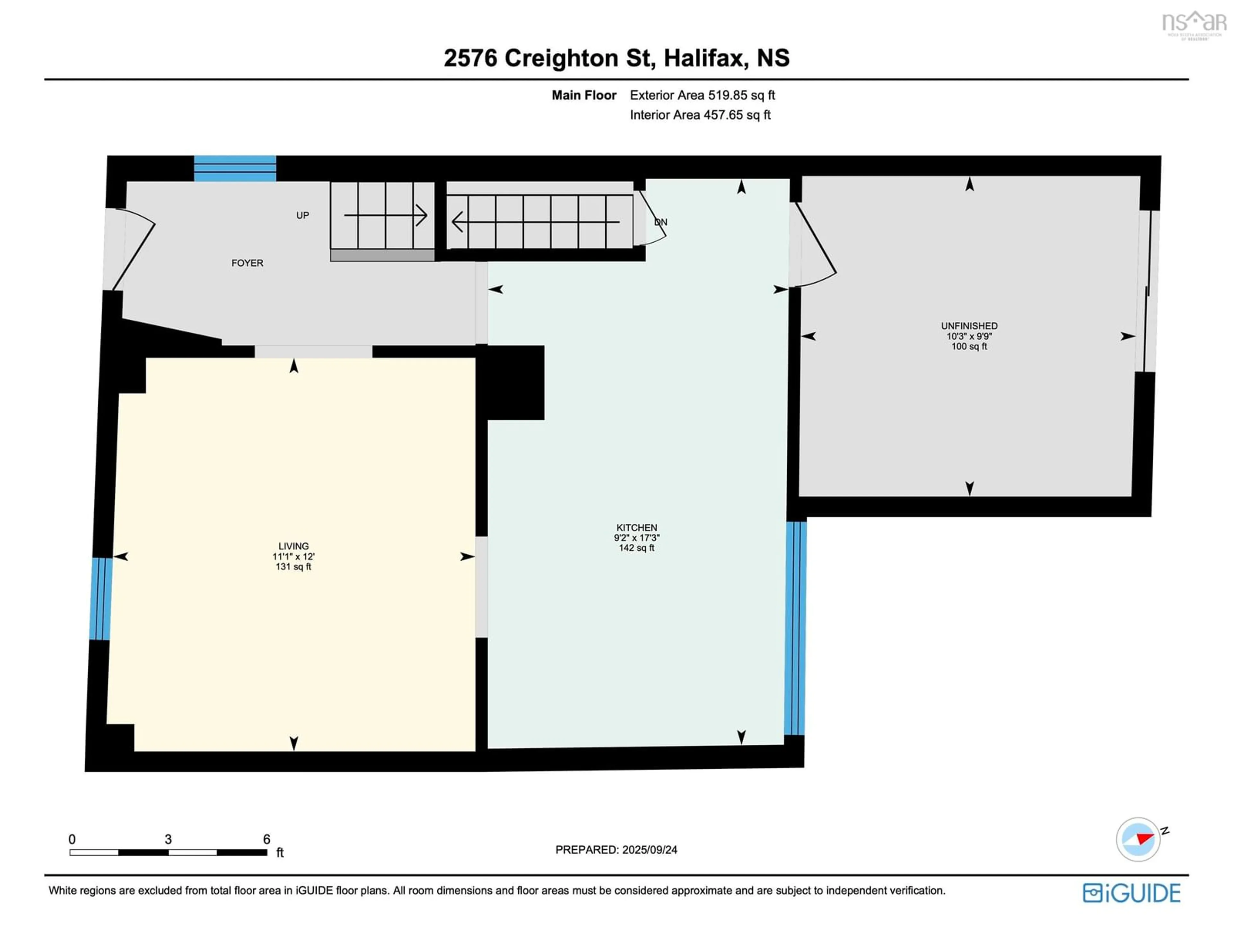 Floor plan for 2576 Creighton St, Halifax Nova Scotia B3K 3S4