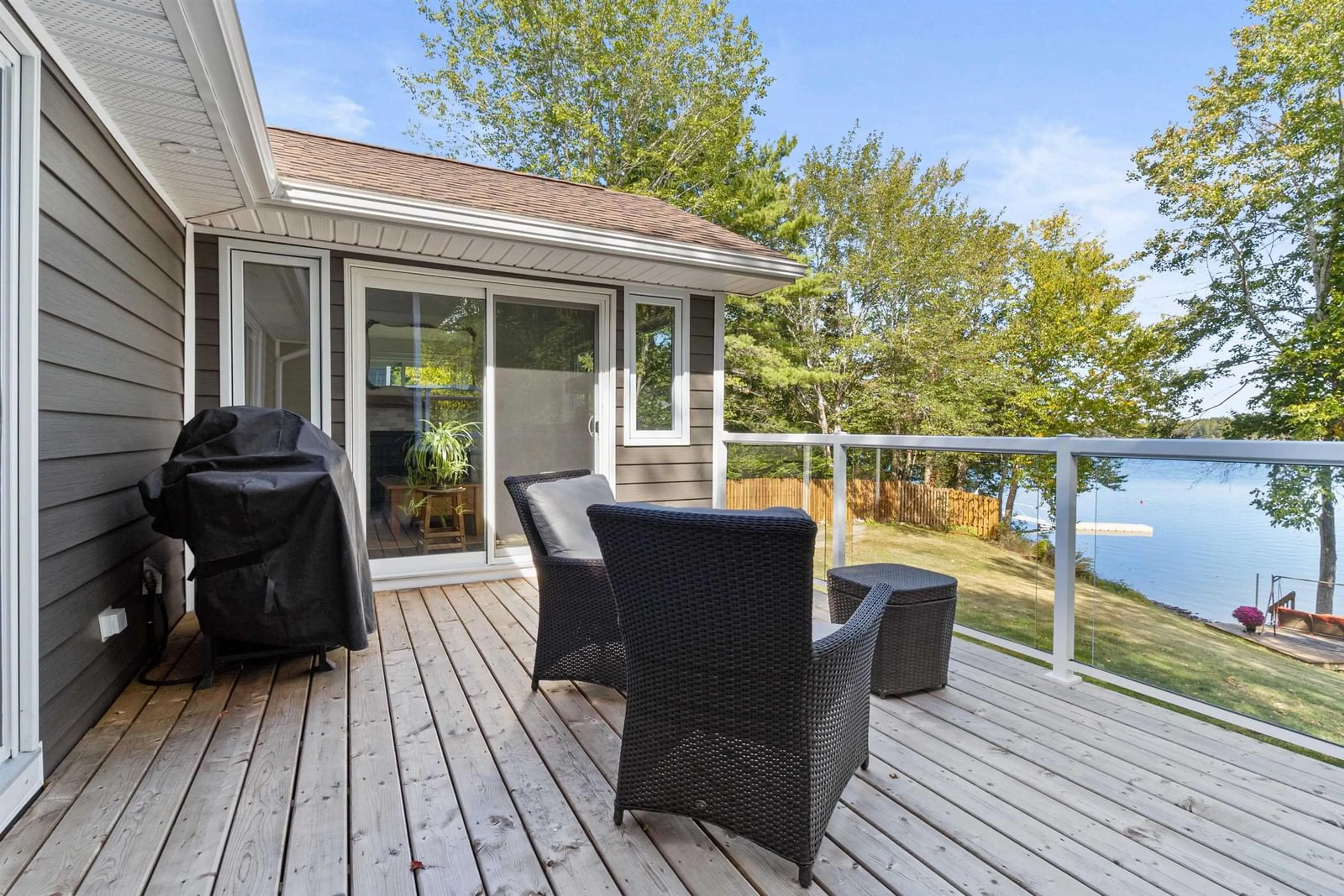 Patio, water/lake/river/ocean view for 179 Piggott Lake Rd, Lakelands Nova Scotia B0N 1Z0
