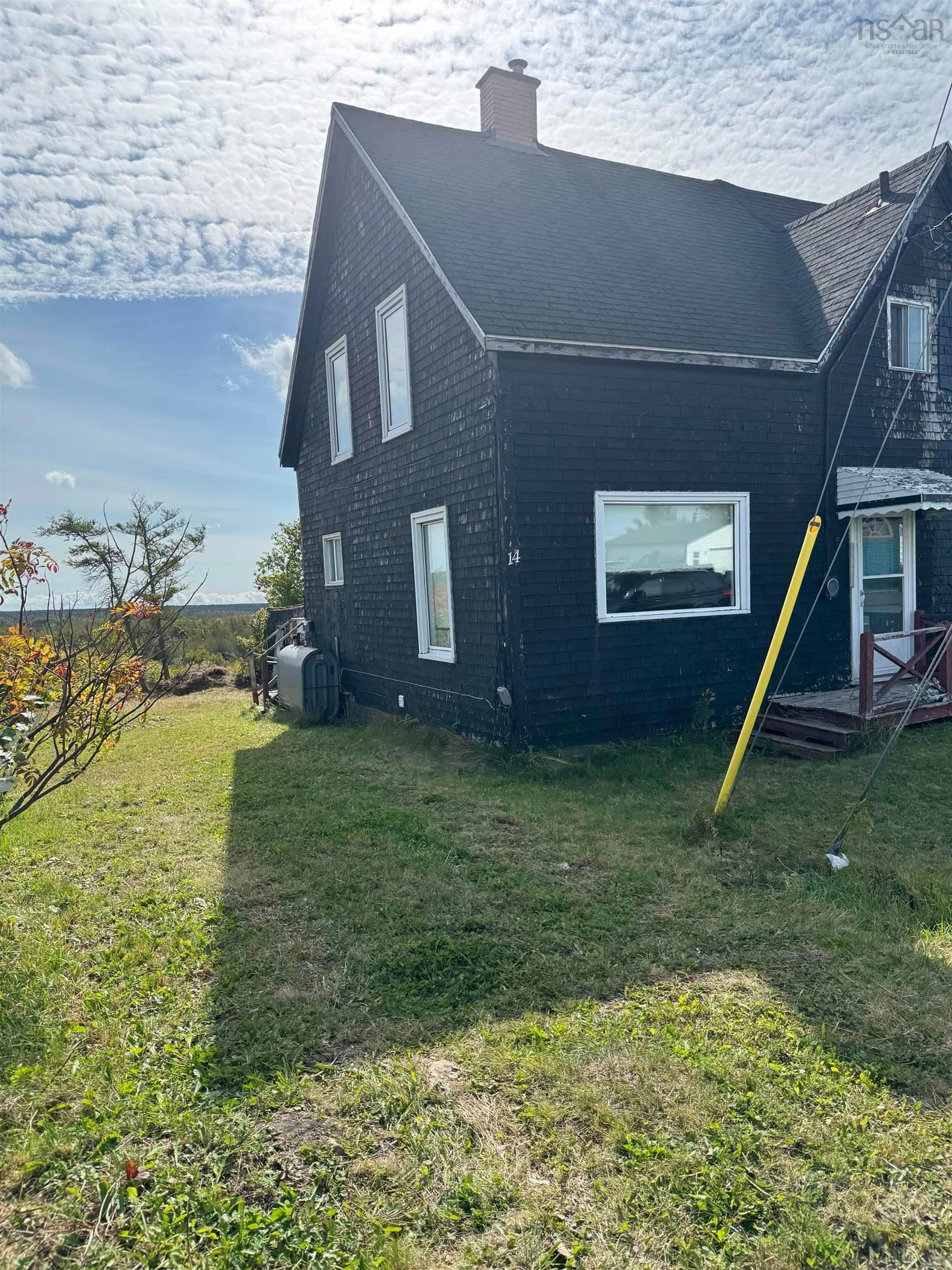 A pic from outside/outdoor area/front of a property/back of a property/a pic from drone, unknown for 14 Maxie Crt, Glace Bay Nova Scotia B1A 1H2