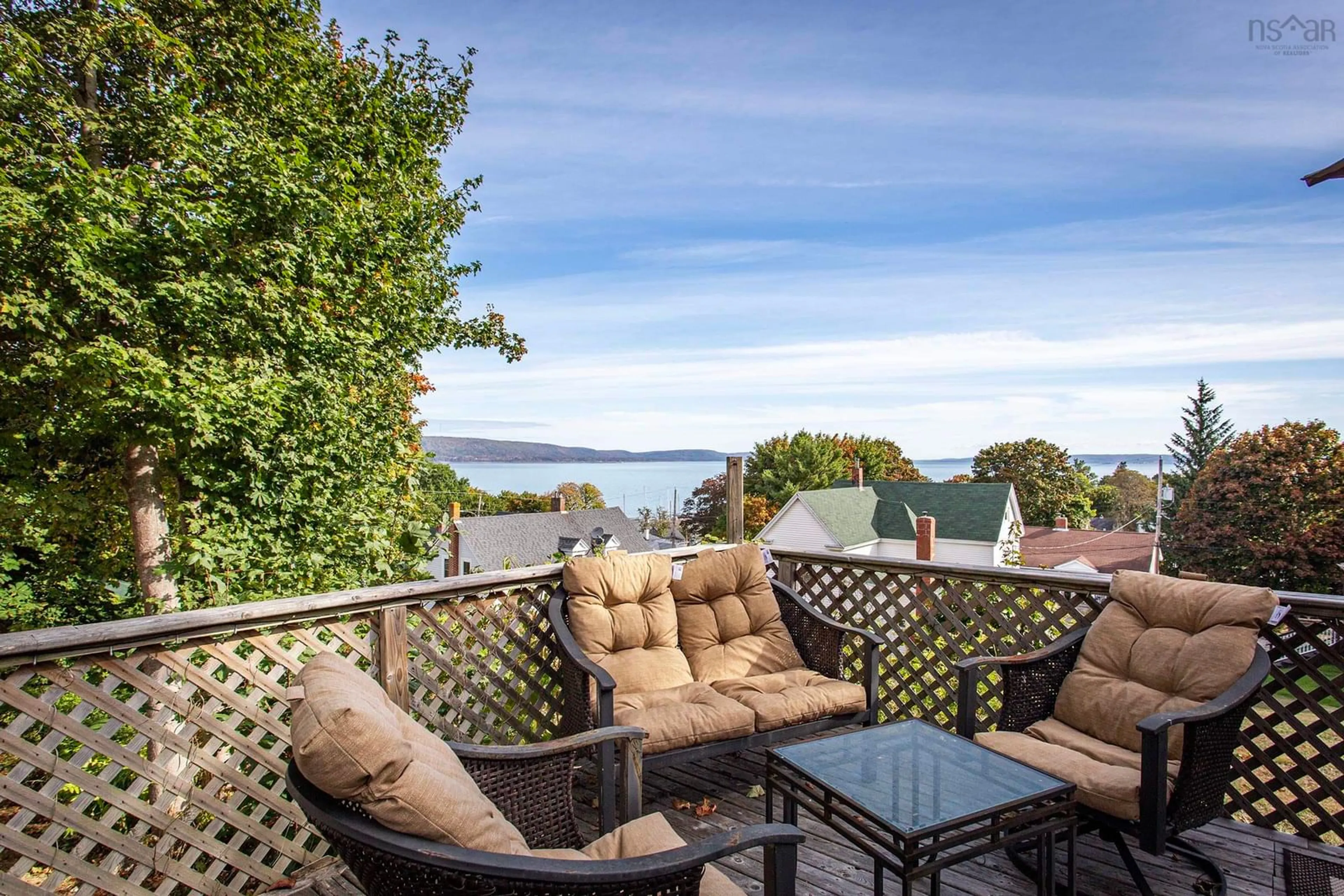 Patio, water/lake/river/ocean view for 188 King St, Digby Nova Scotia B0V 1A0
