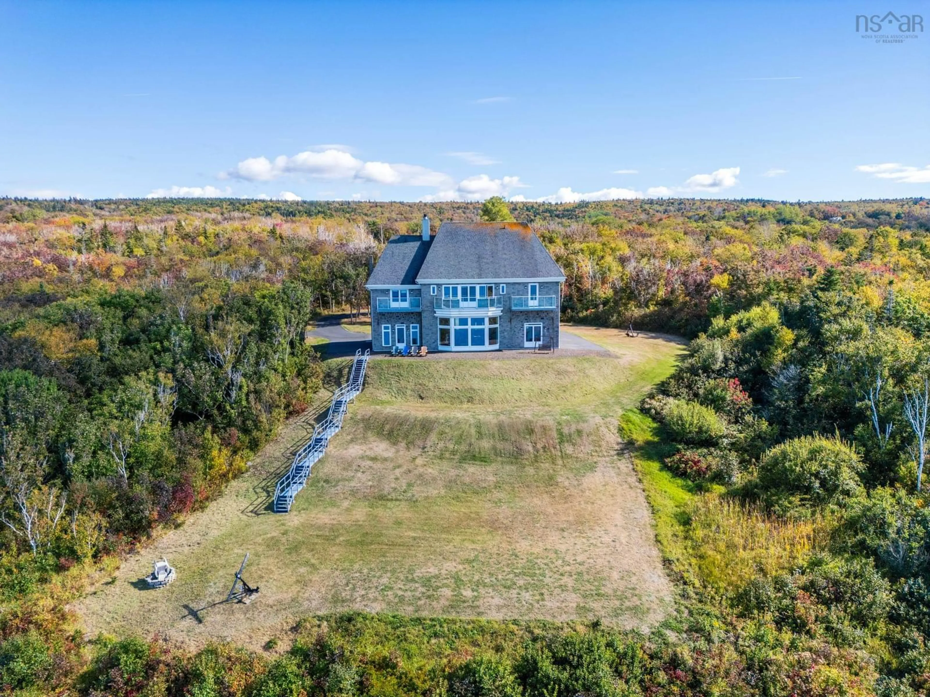 A pic from outside/outdoor area/front of a property/back of a property/a pic from drone, water/lake/river/ocean view for 1820 Culloden Road, Digby Nova Scotia B0V 1A0