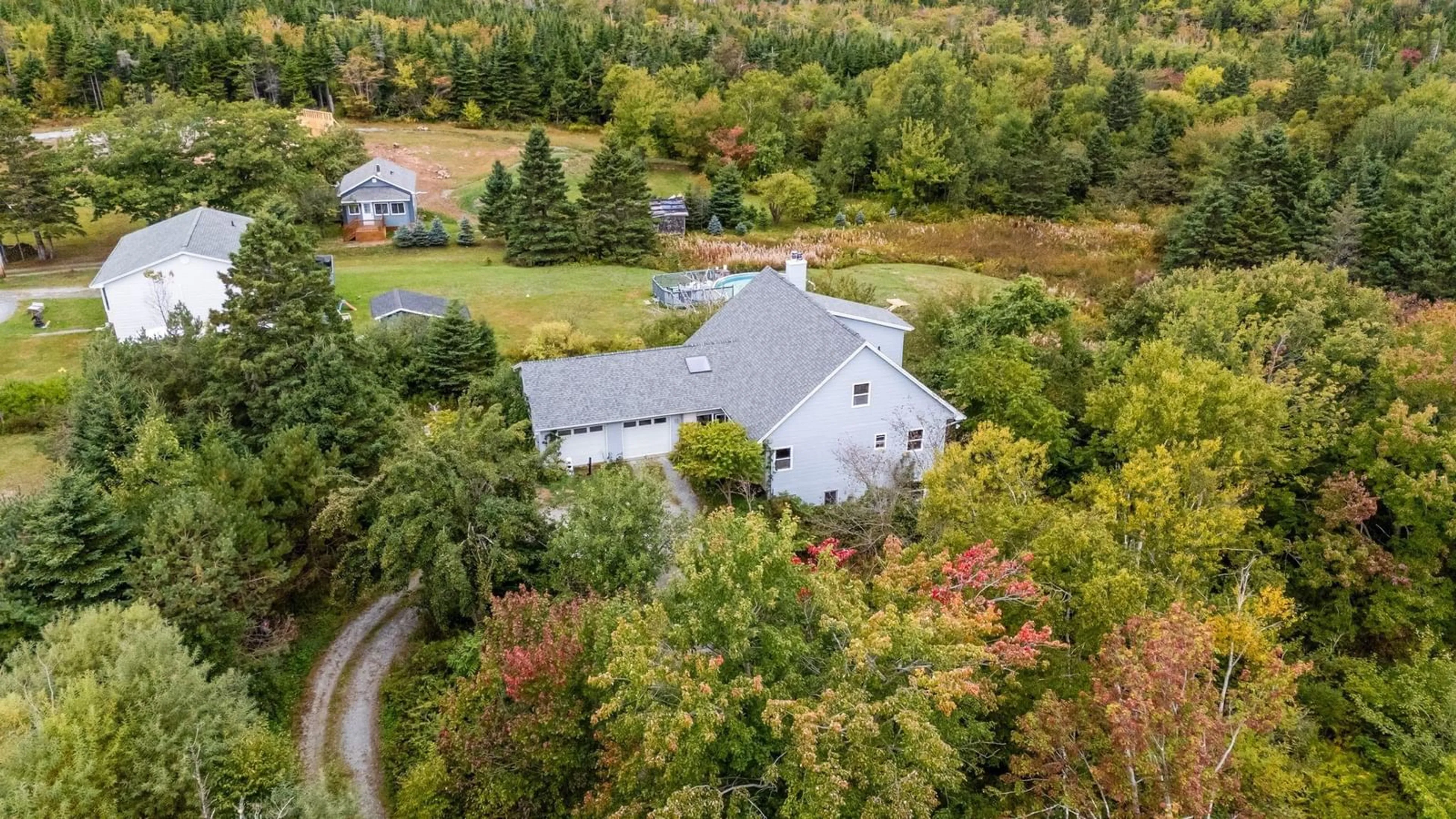 A pic from outside/outdoor area/front of a property/back of a property/a pic from drone, unknown for 70 Hurricane Lane, Eastern Passage Nova Scotia B3G 1S3