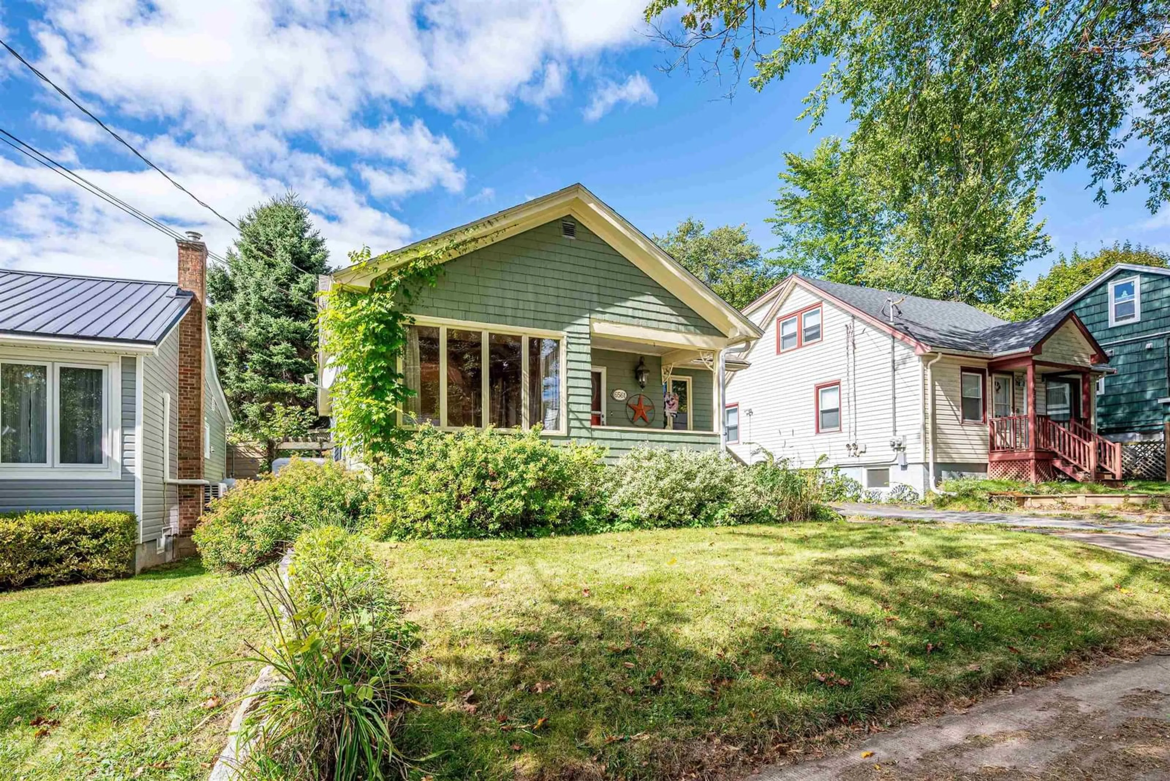 Home with vinyl exterior material, street for 6561 Almon St, Halifax Nova Scotia B3L 1V9