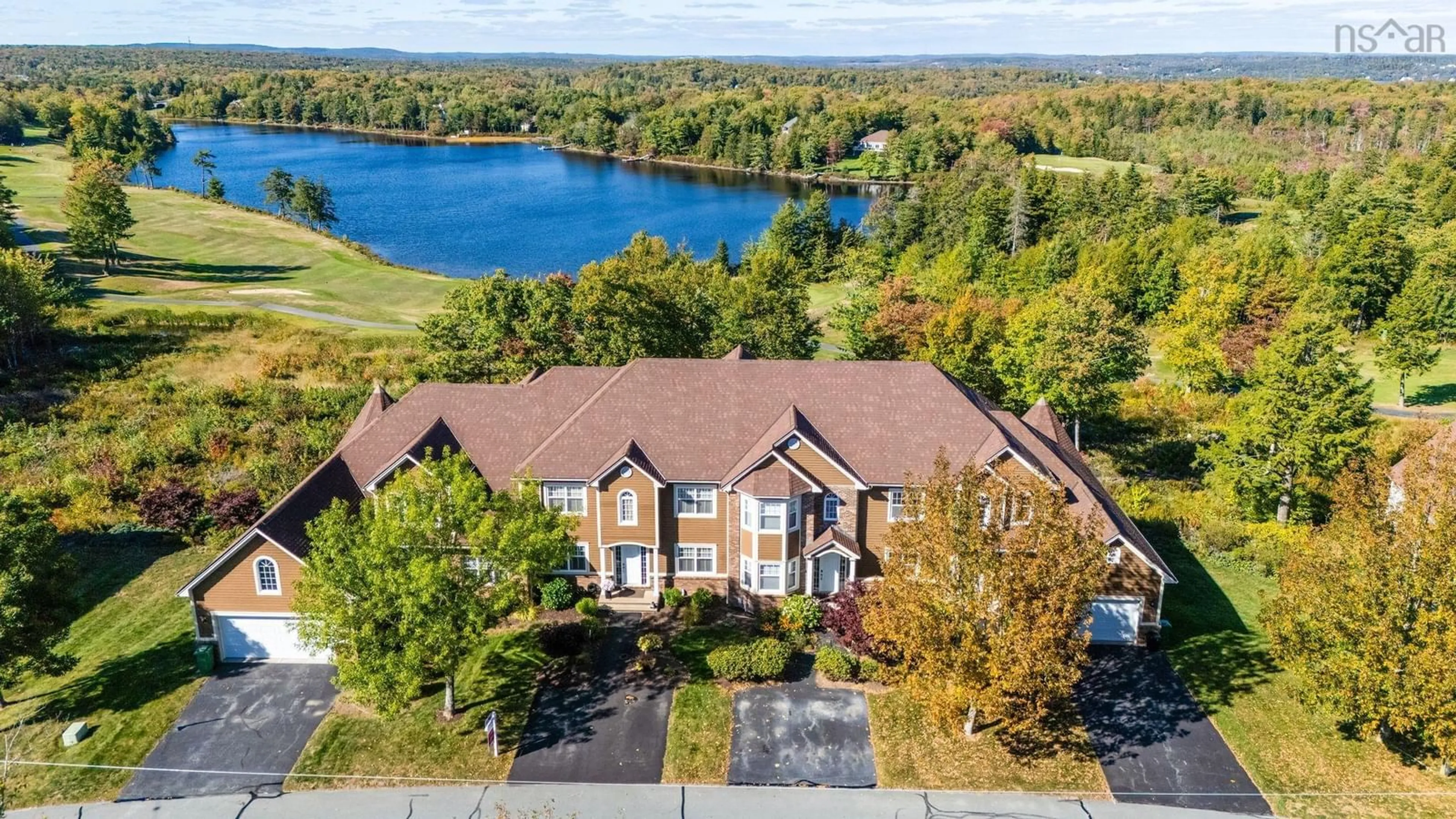 A pic from outside/outdoor area/front of a property/back of a property/a pic from drone, water/lake/river/ocean view for 82 Greenside Lane, Hammonds Plains Nova Scotia B4B 2A1