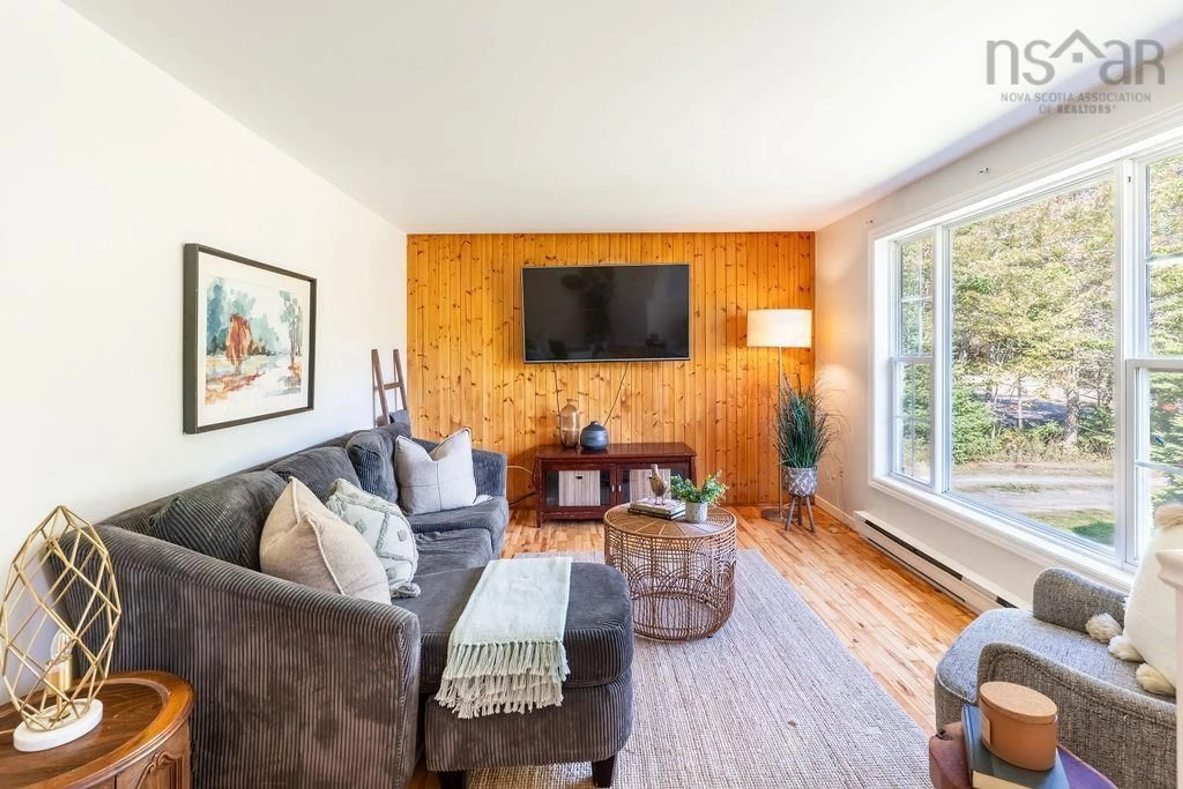 Living room with furniture, wood/laminate floor for 30 Jamie Dr, Beaver Bank Nova Scotia B4G 1C8