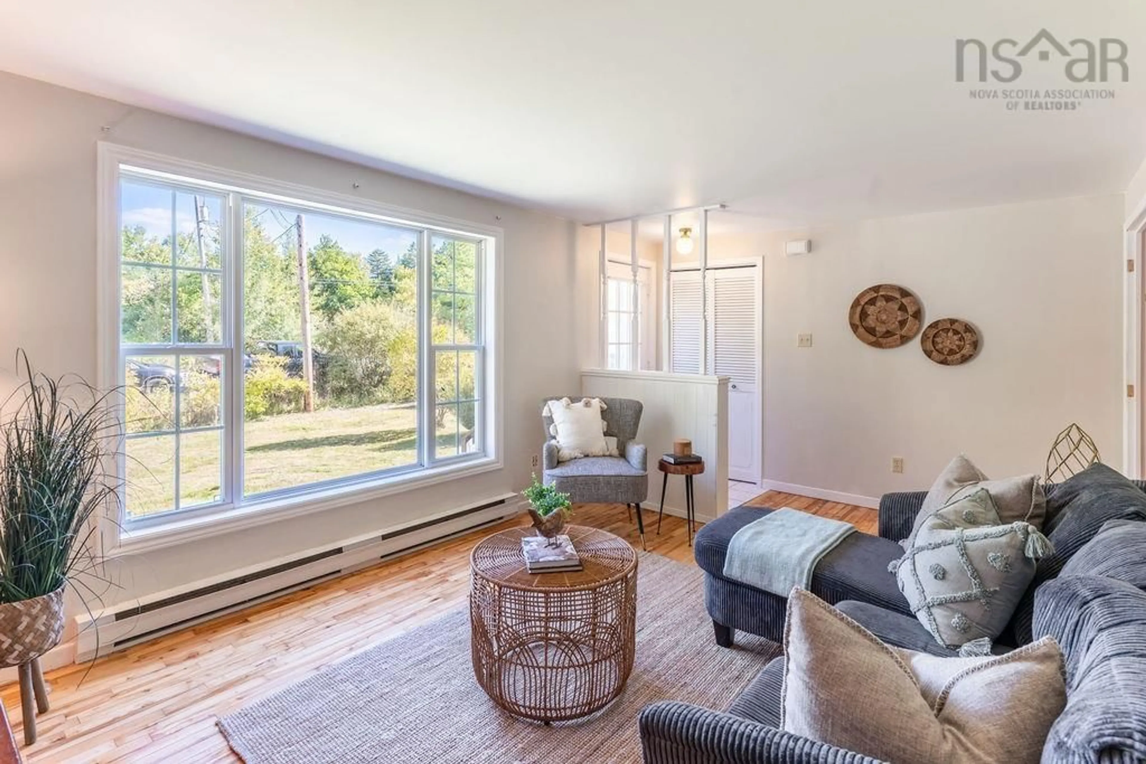 Living room with furniture, wood/laminate floor for 30 Jamie Dr, Beaver Bank Nova Scotia B4G 1C8