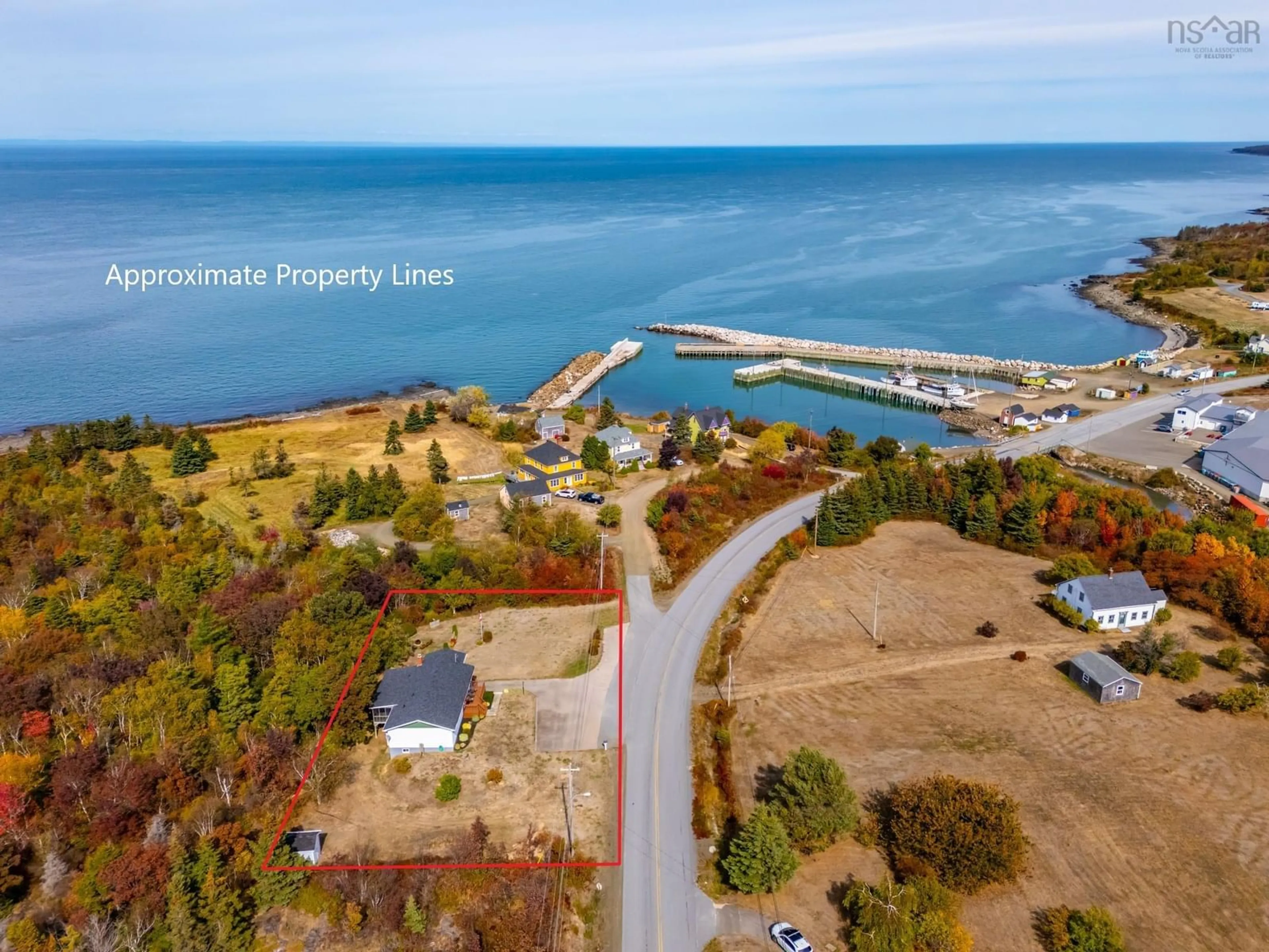 A pic from outside/outdoor area/front of a property/back of a property/a pic from drone, water/lake/river/ocean view for 4283 Shore Rd, Parkers Cove Nova Scotia B0S 1A0