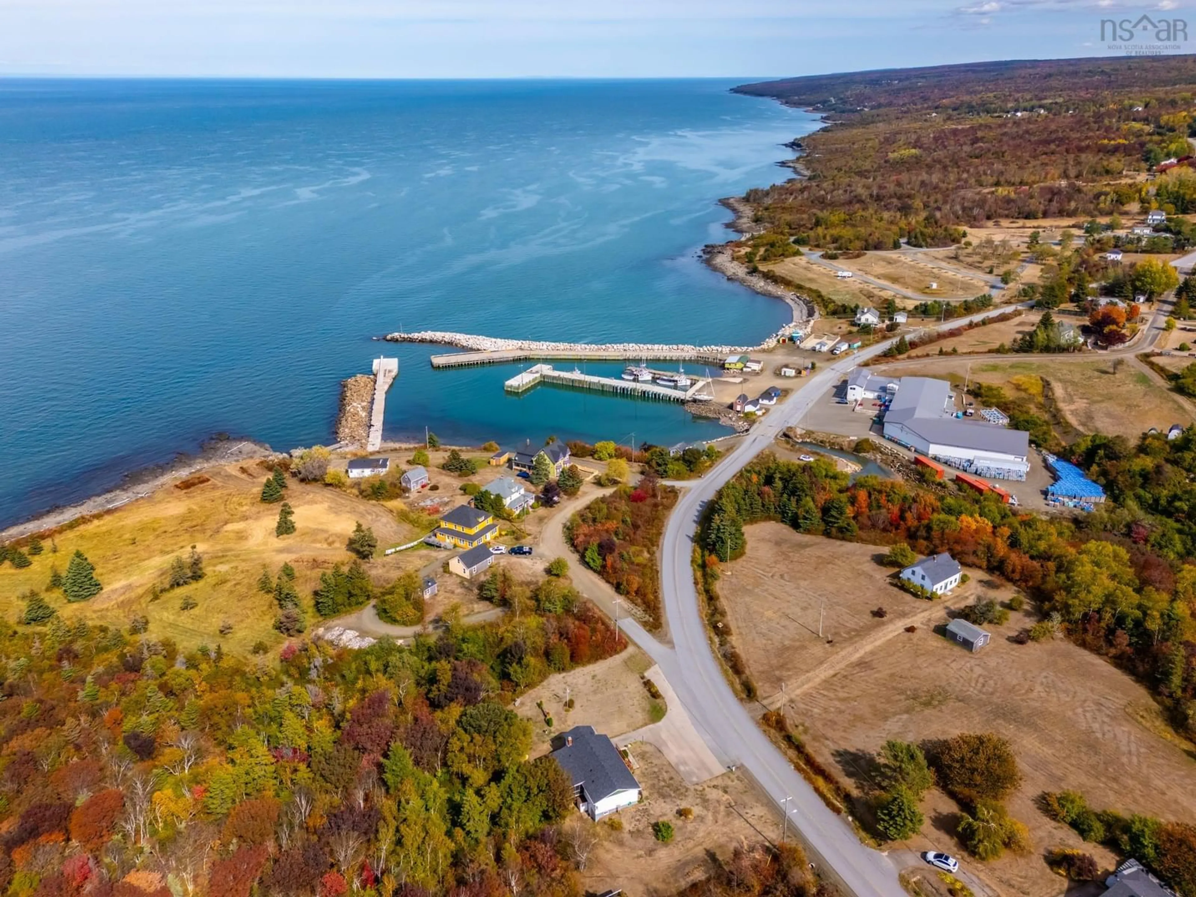A pic from outside/outdoor area/front of a property/back of a property/a pic from drone, water/lake/river/ocean view for 4283 Shore Rd, Parkers Cove Nova Scotia B0S 1A0