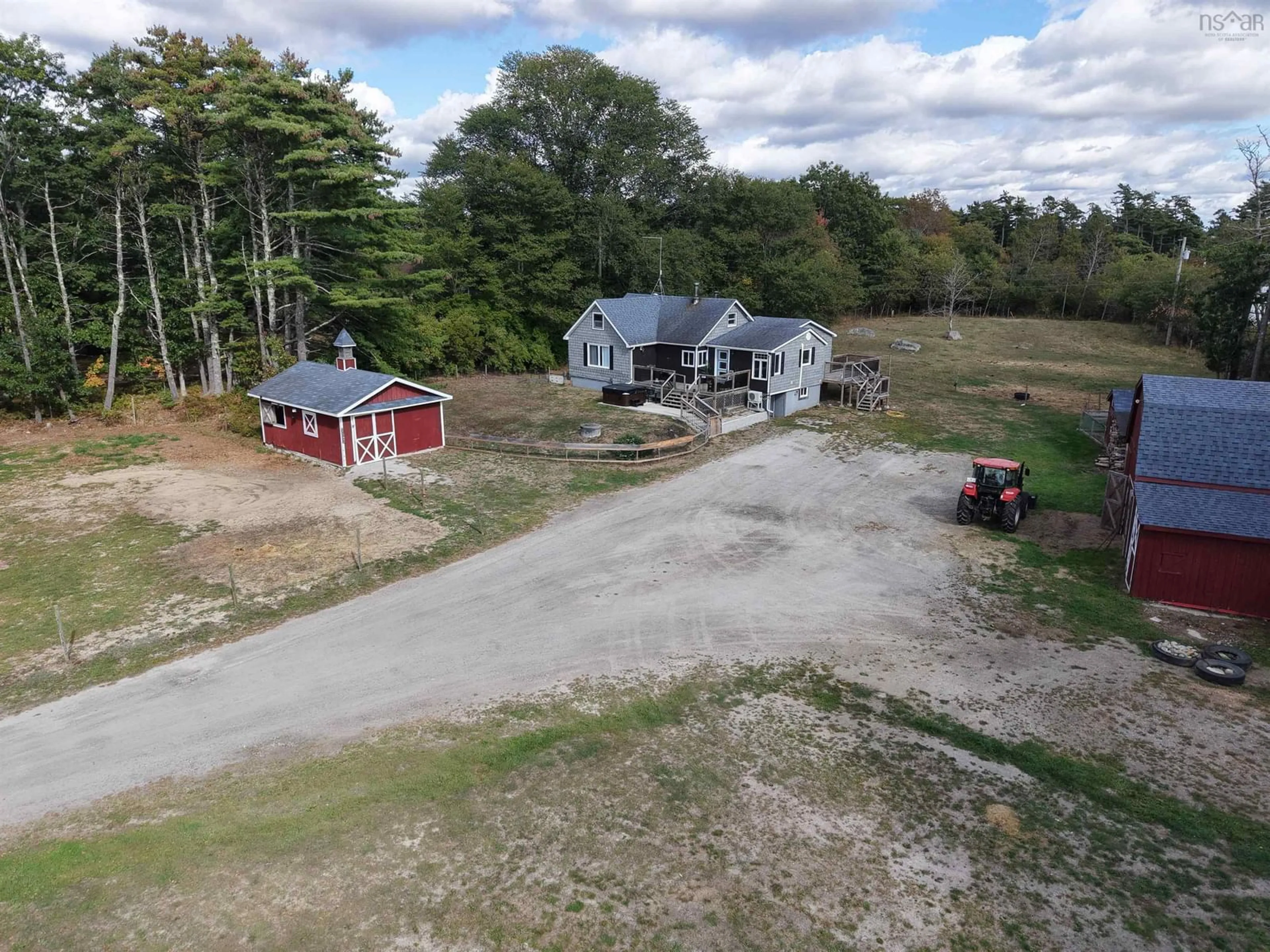 A pic from outside/outdoor area/front of a property/back of a property/a pic from drone, unknown for 9431 Upper Clyde Rd, Welshtown Nova Scotia B0T 1J0