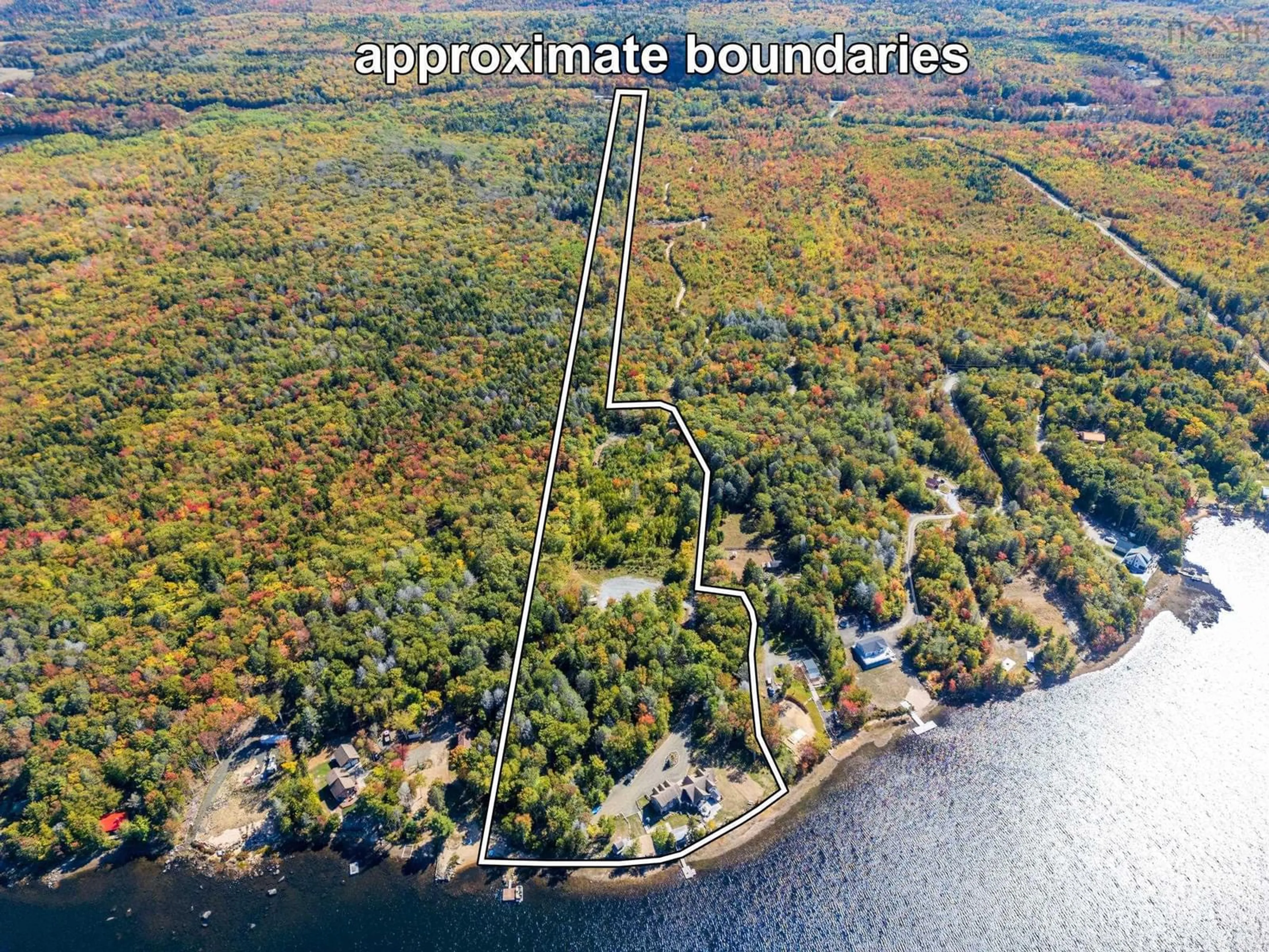 A pic from outside/outdoor area/front of a property/back of a property/a pic from drone, water/lake/river/ocean view for 141/143 Timberland Road, South Range Nova Scotia B0W 1H0