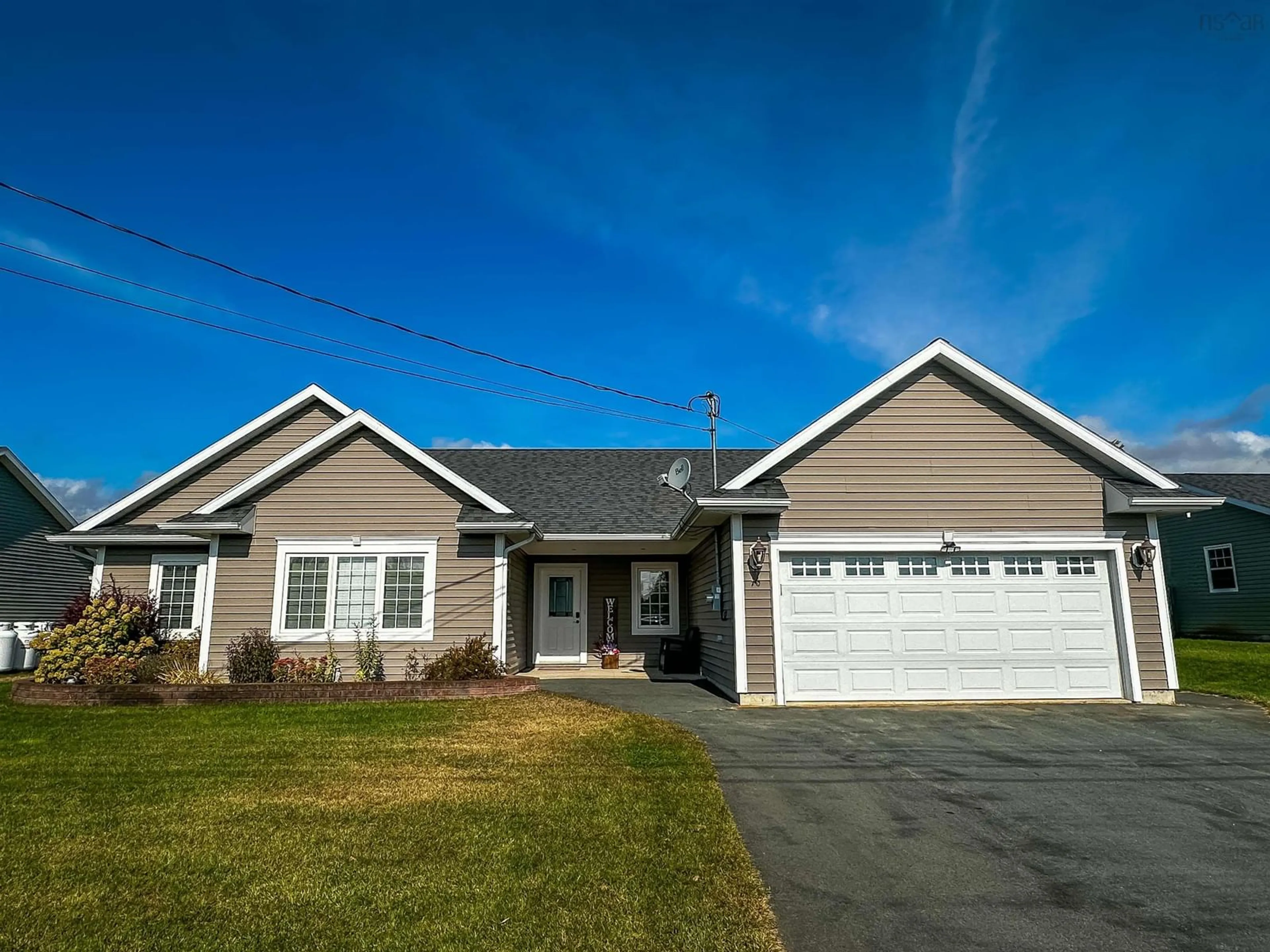 Home with vinyl exterior material, street for 70 Kalley Lane, Kingston Nova Scotia B0P 1R0