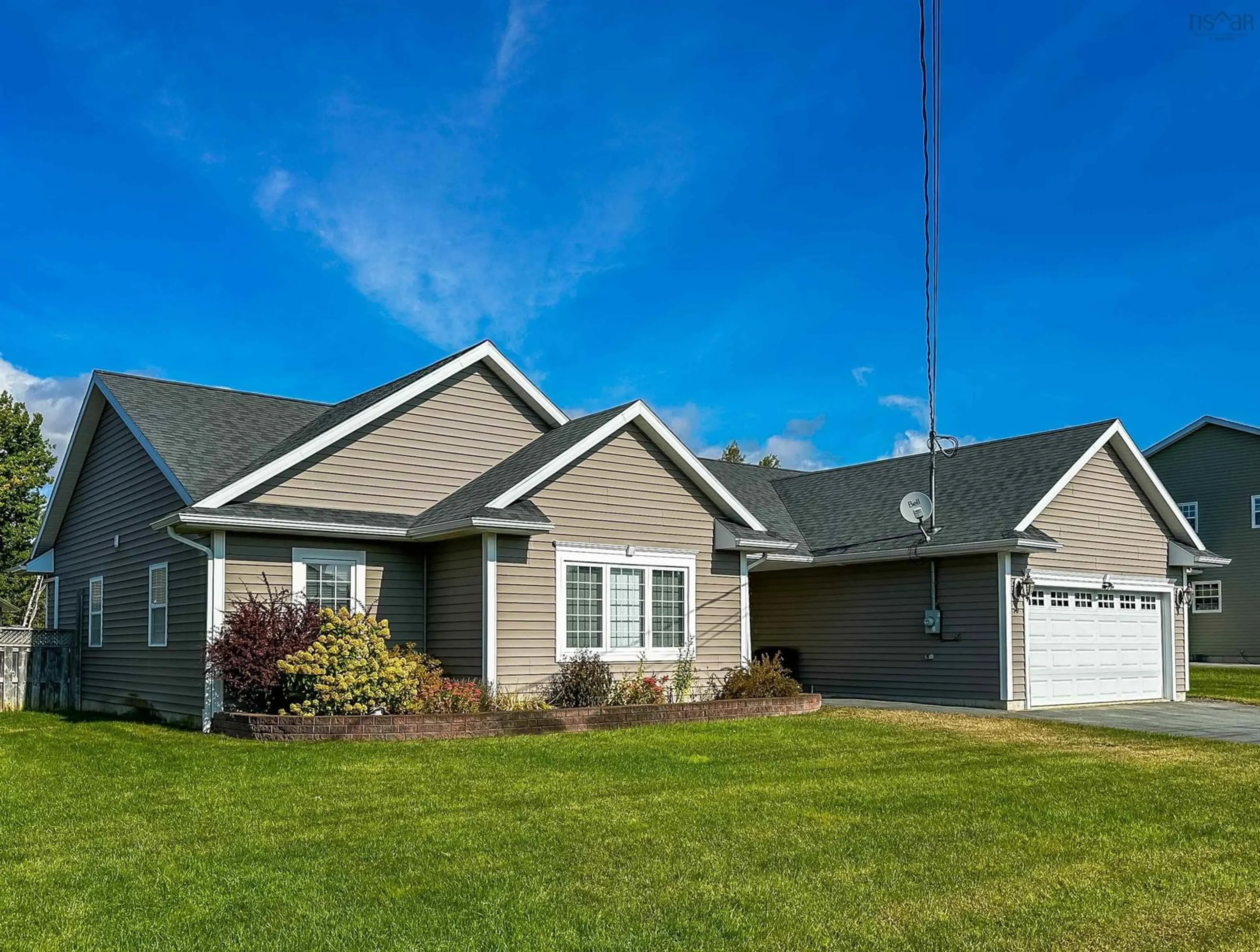 Home with vinyl exterior material, street for 70 Kalley Lane, Kingston Nova Scotia B0P 1R0