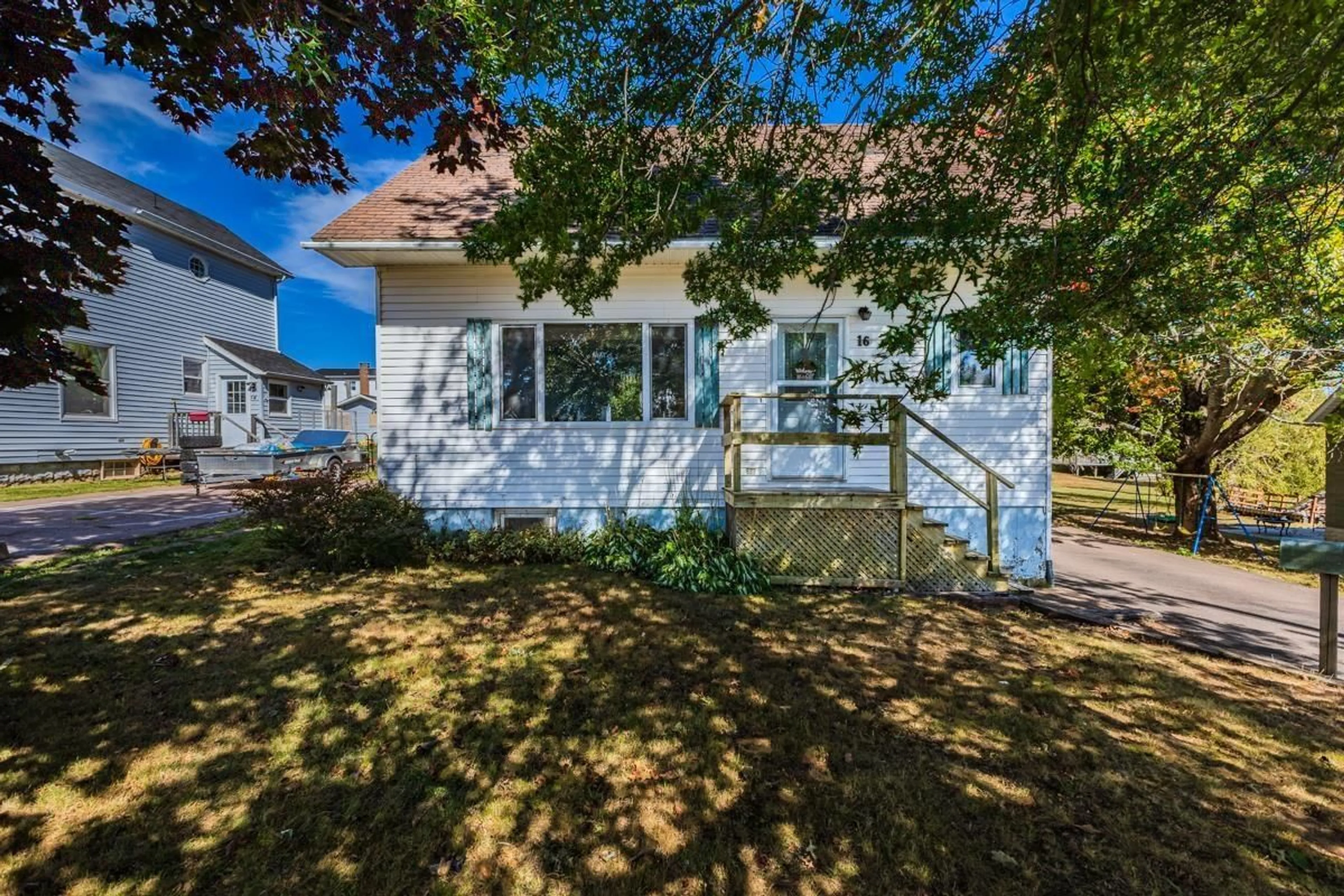 A pic from outside/outdoor area/front of a property/back of a property/a pic from drone, street for 16 Allison Ave, Amherst Nova Scotia B4H 3V4