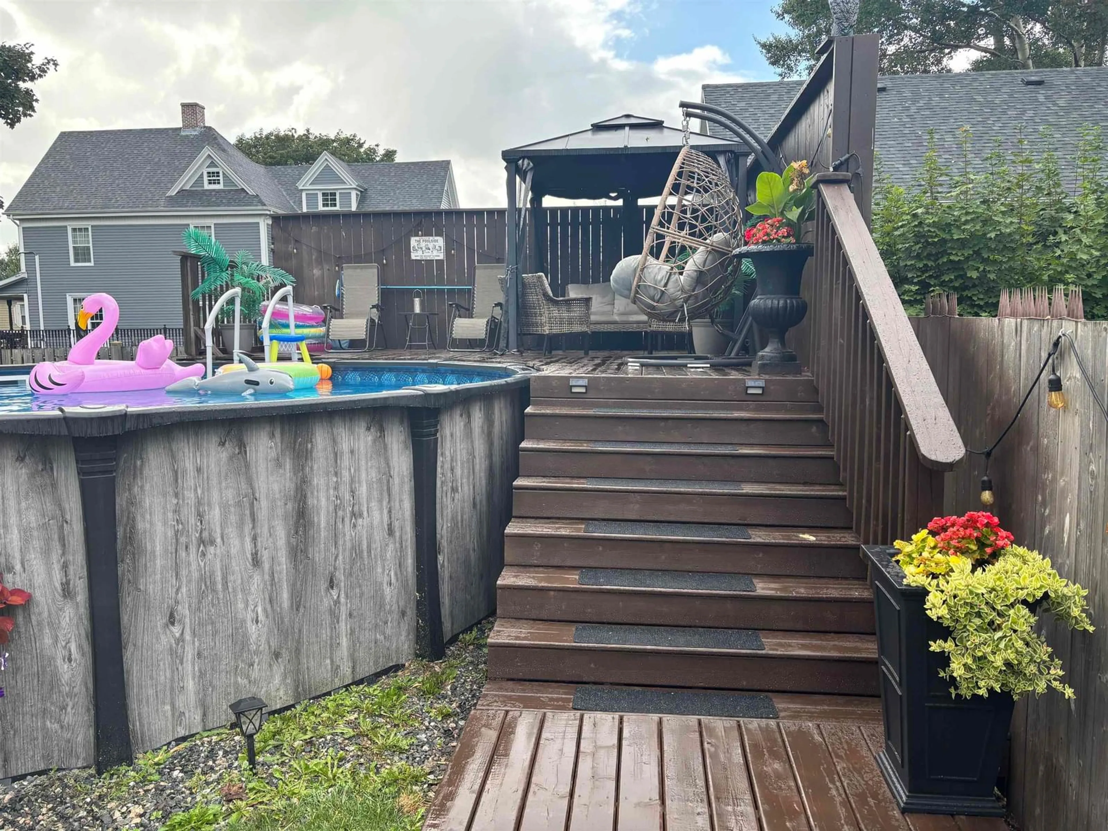 Patio, water/lake/river/ocean view for 90 Stanley Street, North Sydney Nova Scotia B2A 1V6
