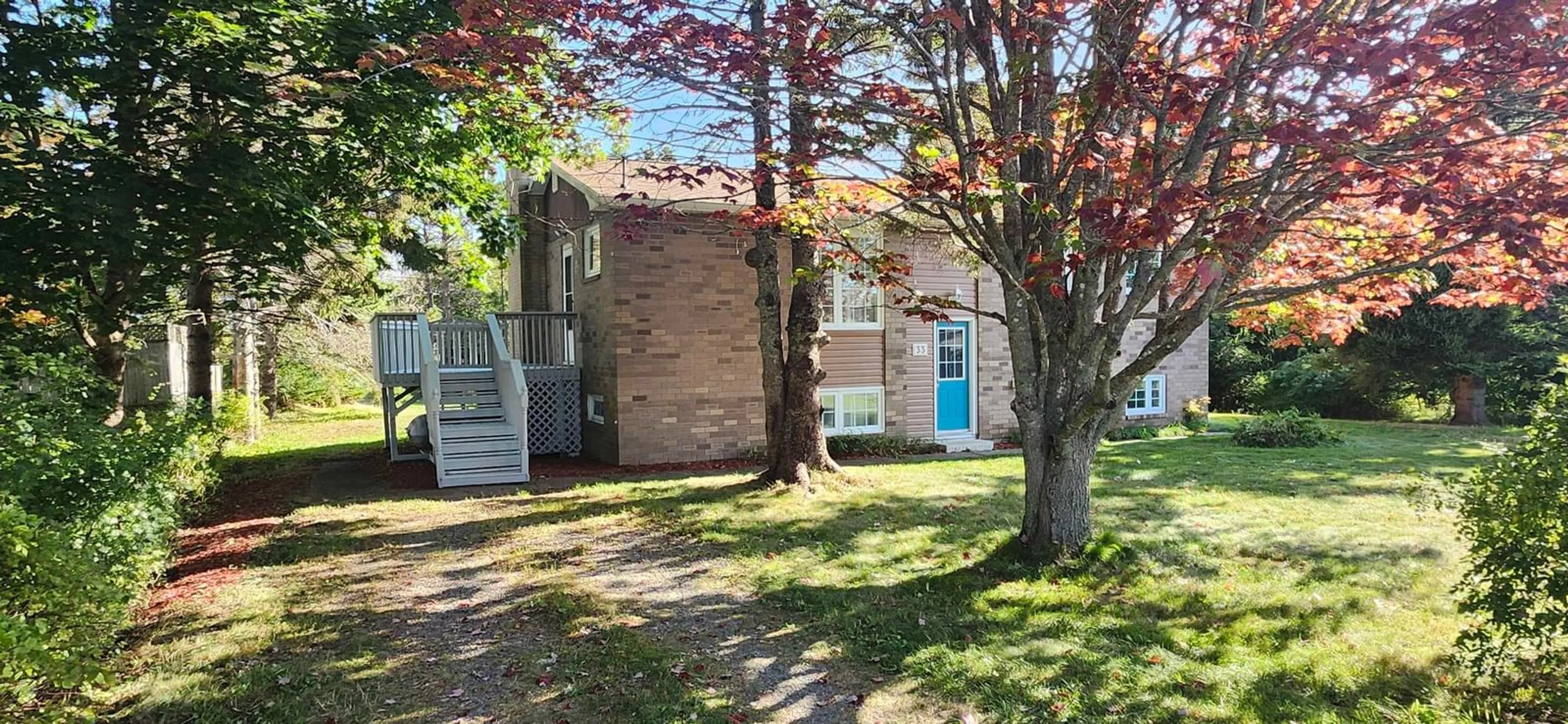 A pic from outside/outdoor area/front of a property/back of a property/a pic from drone, street for 33 Mackillop Ave, Coxheath Nova Scotia B1P 1G6