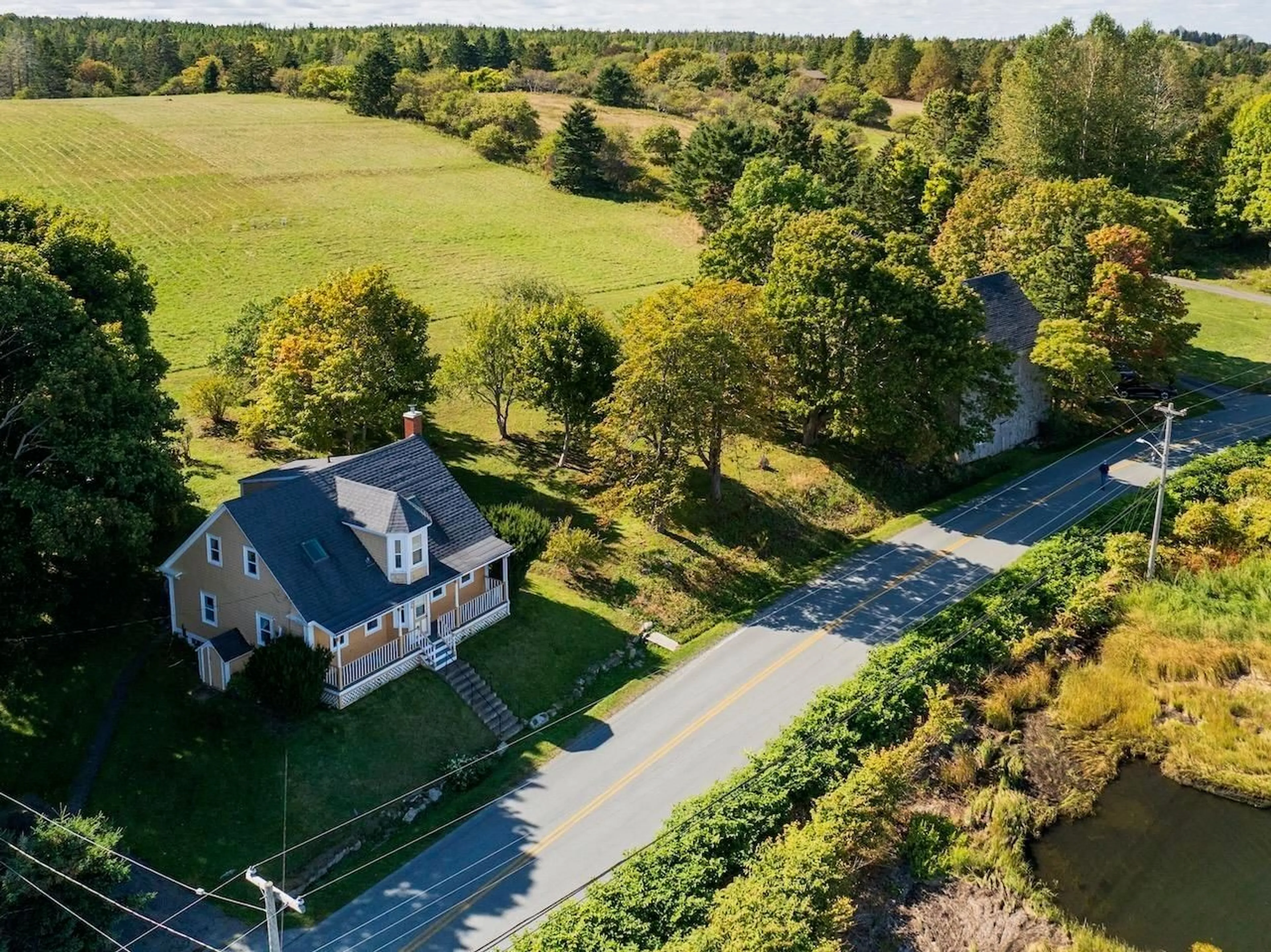 A pic from outside/outdoor area/front of a property/back of a property/a pic from drone, street for 406 Kingsburg Rd, Lower Rose Bay Nova Scotia B0J 2X0