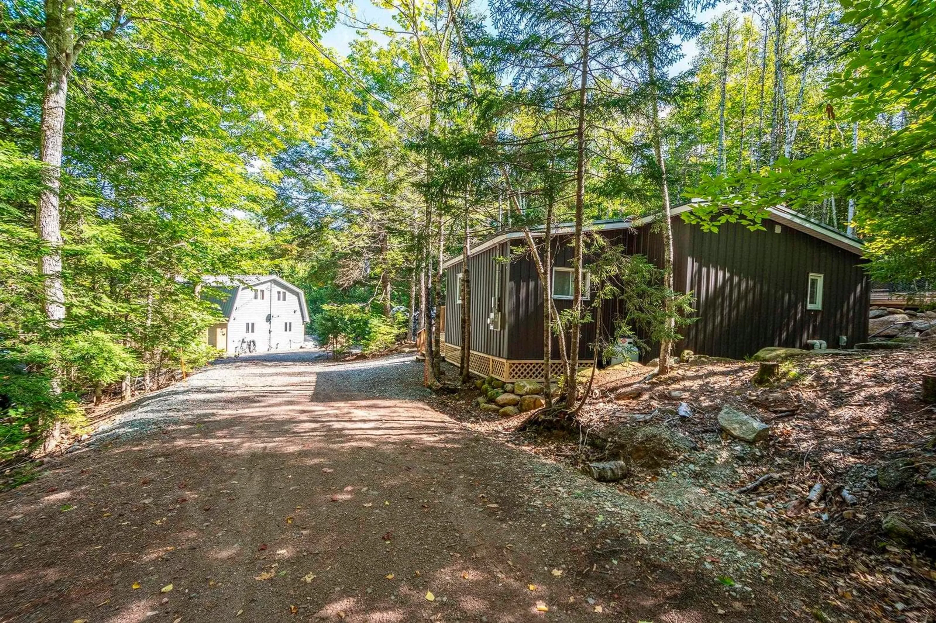 Patio, forest/trees view for 120 Lakeside Dr, East Dalhousie Nova Scotia B0R 1H0