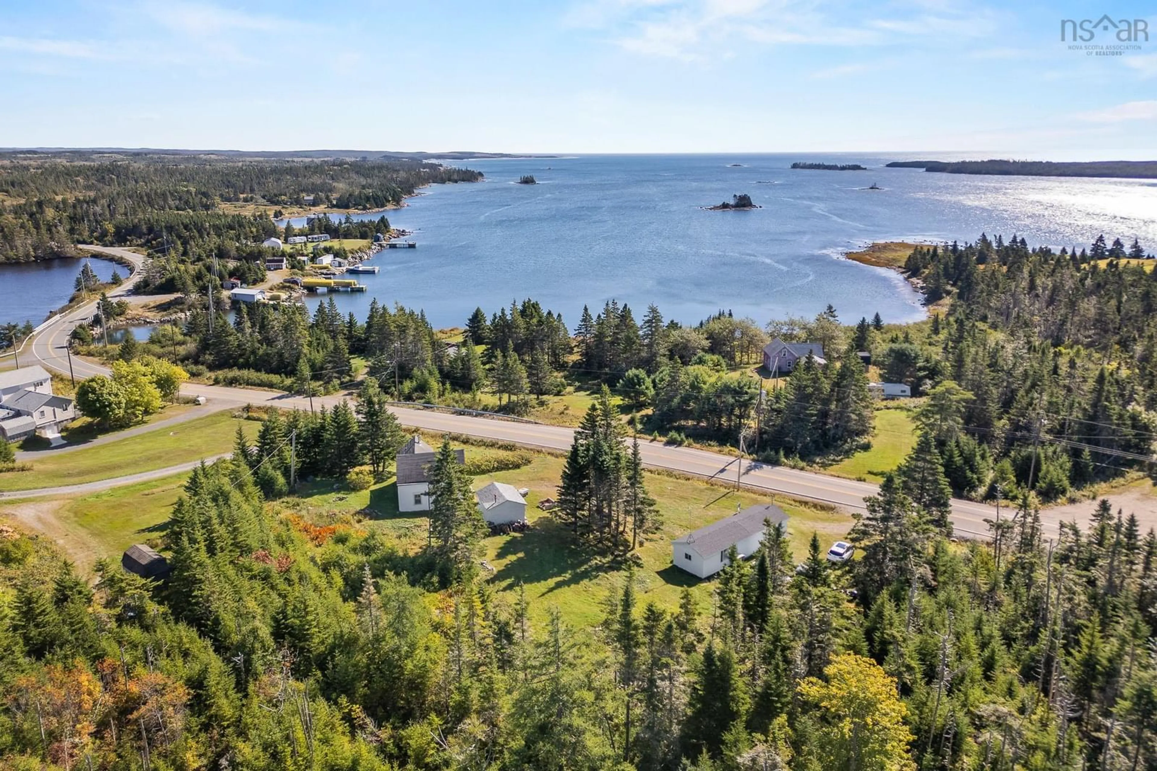 A pic from outside/outdoor area/front of a property/back of a property/a pic from drone, water/lake/river/ocean view for 10610 Highway 316, Coddles Harbour Nova Scotia B0H 1L0