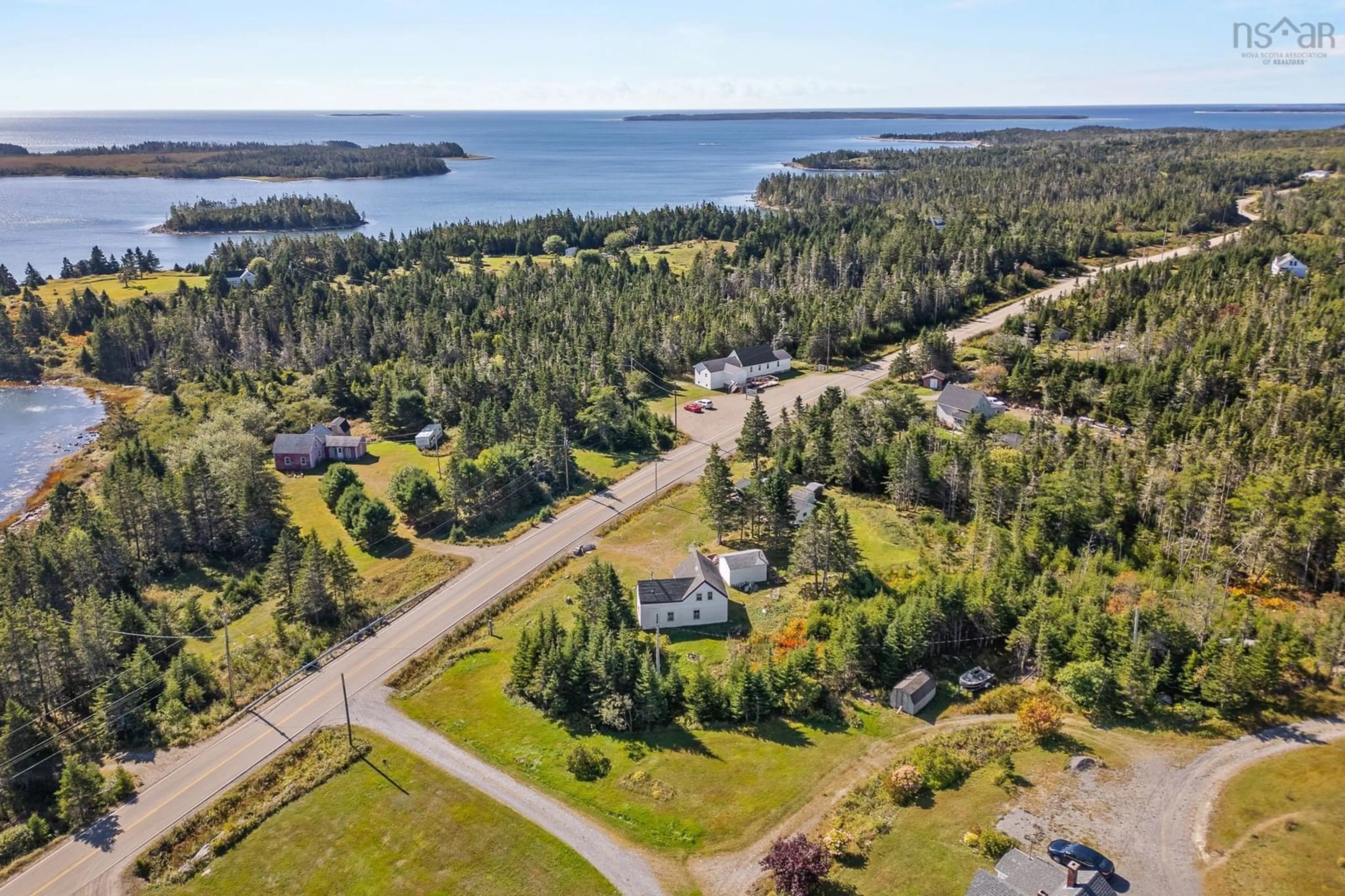 A pic from outside/outdoor area/front of a property/back of a property/a pic from drone, water/lake/river/ocean view for 10610 Highway 316, Coddles Harbour Nova Scotia B0H 1L0