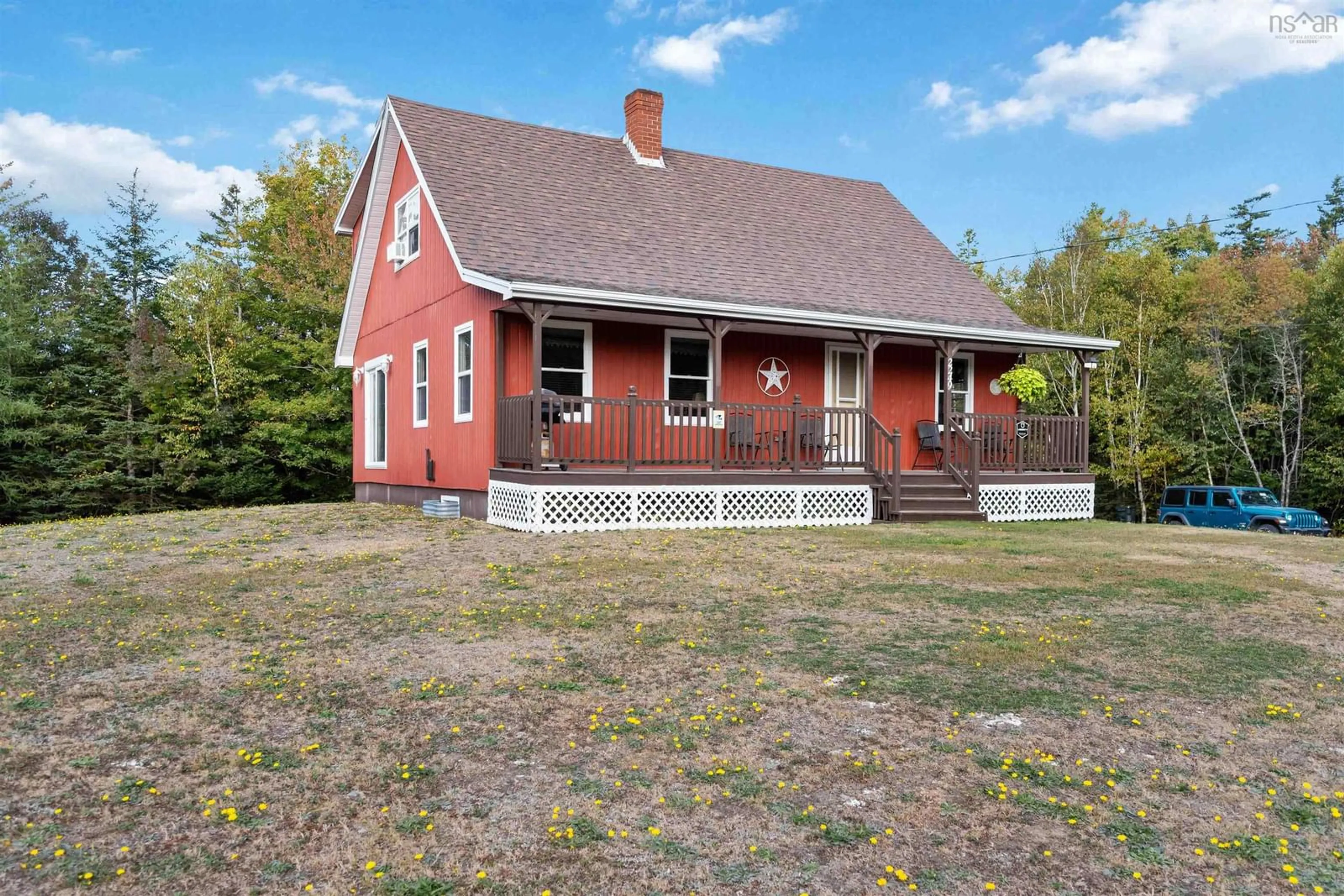 A pic from outside/outdoor area/front of a property/back of a property/a pic from drone, building for 2249 Second Division Rd, Bangor Nova Scotia B0W 2L0