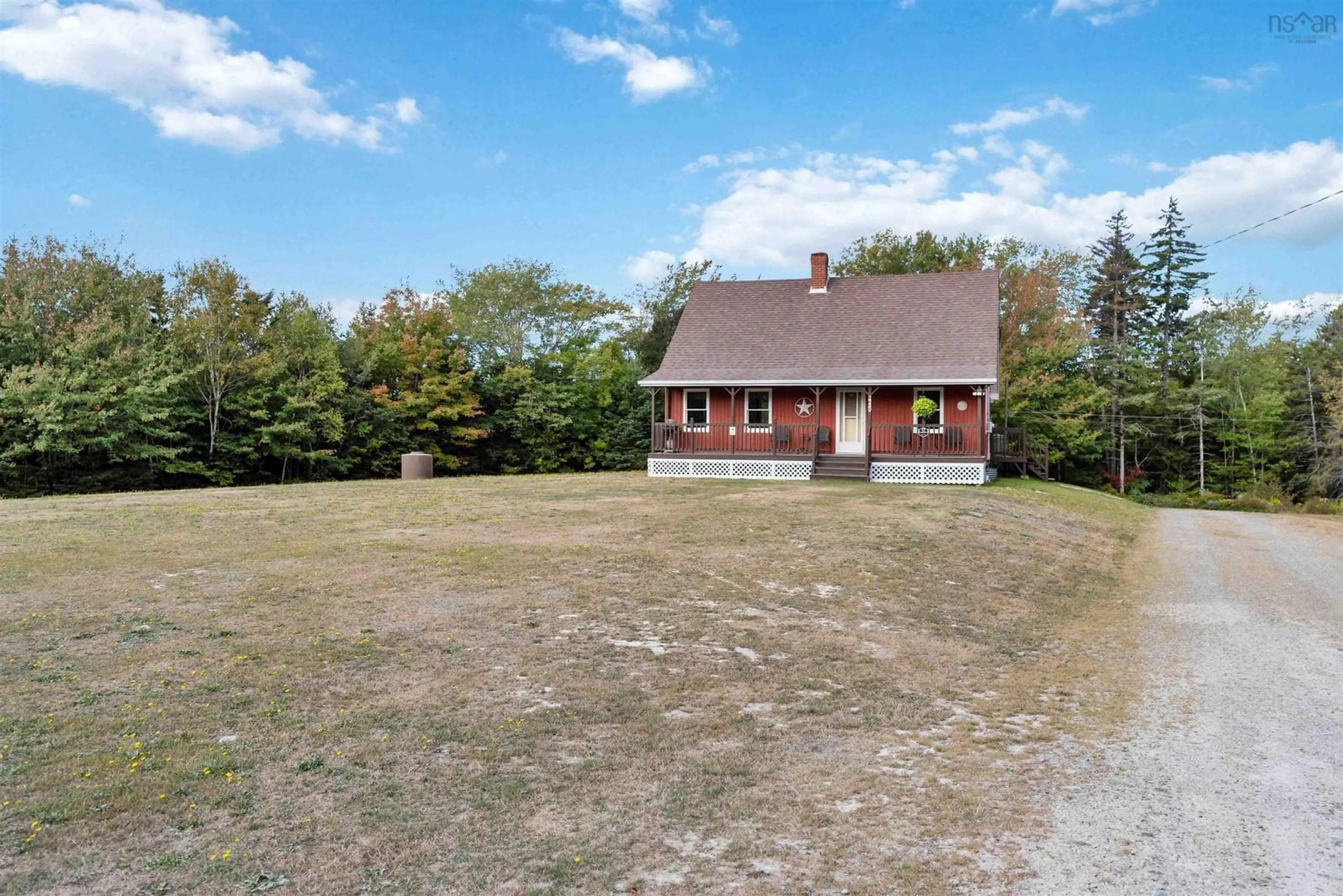 A pic from outside/outdoor area/front of a property/back of a property/a pic from drone, unknown for 2249 Second Division Rd, Bangor Nova Scotia B0W 2L0