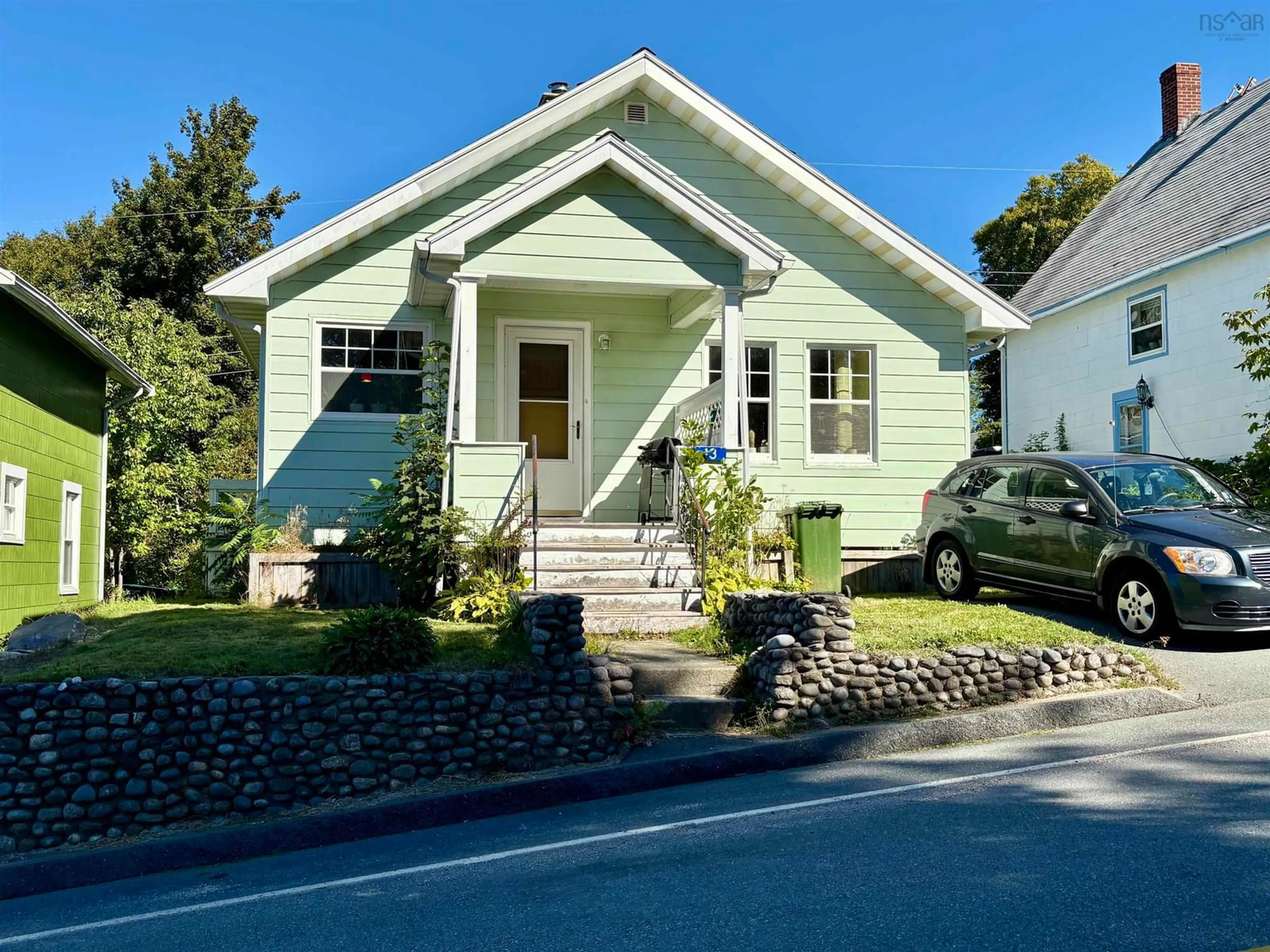 Home with vinyl exterior material, street for 13 Markland Ave, Brooklyn Nova Scotia B0J 1H0