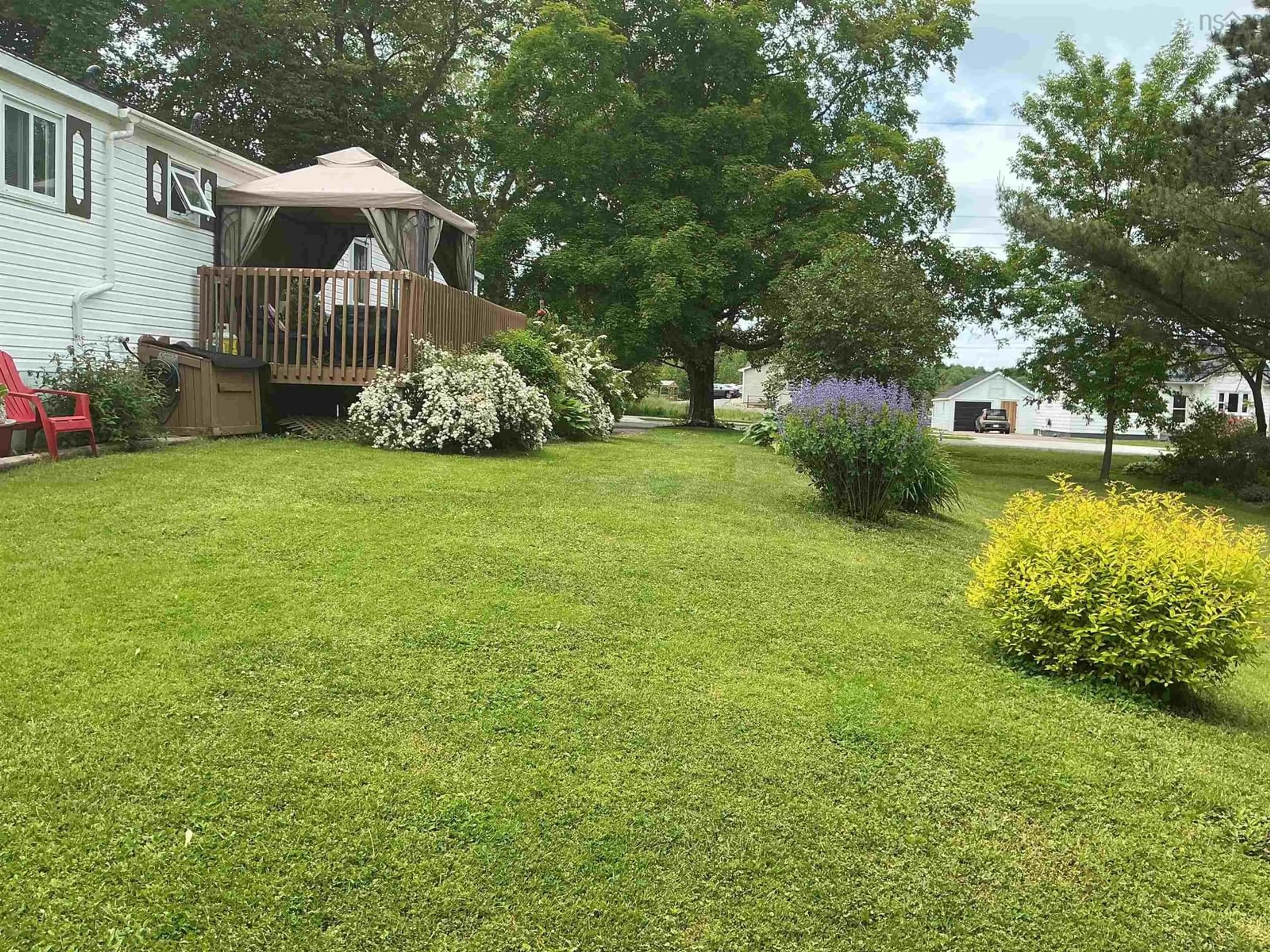 A pic from outside/outdoor area/front of a property/back of a property/a pic from drone, water/lake/river/ocean view for 111 Riverside Ave, Stewiacke Nova Scotia B0N 2J0