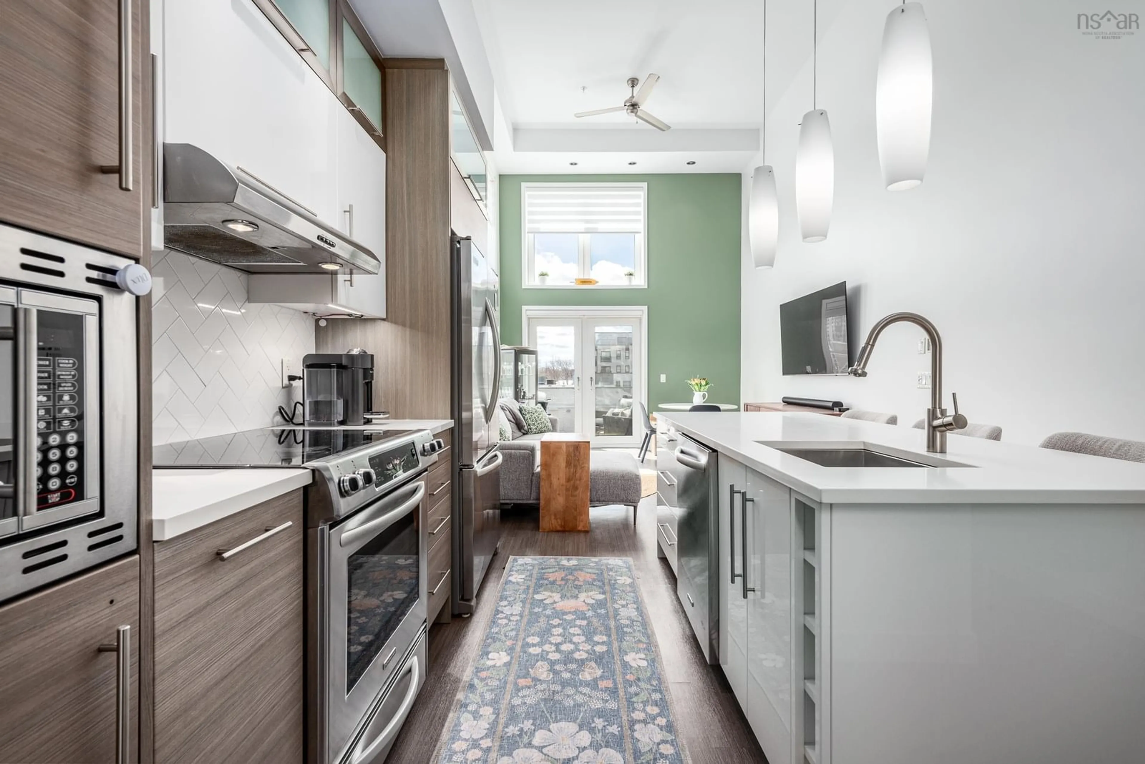 Contemporary kitchen, ceramic/tile floor for 5662 Roberts St #313, Halifax Nova Scotia B3K 0E3