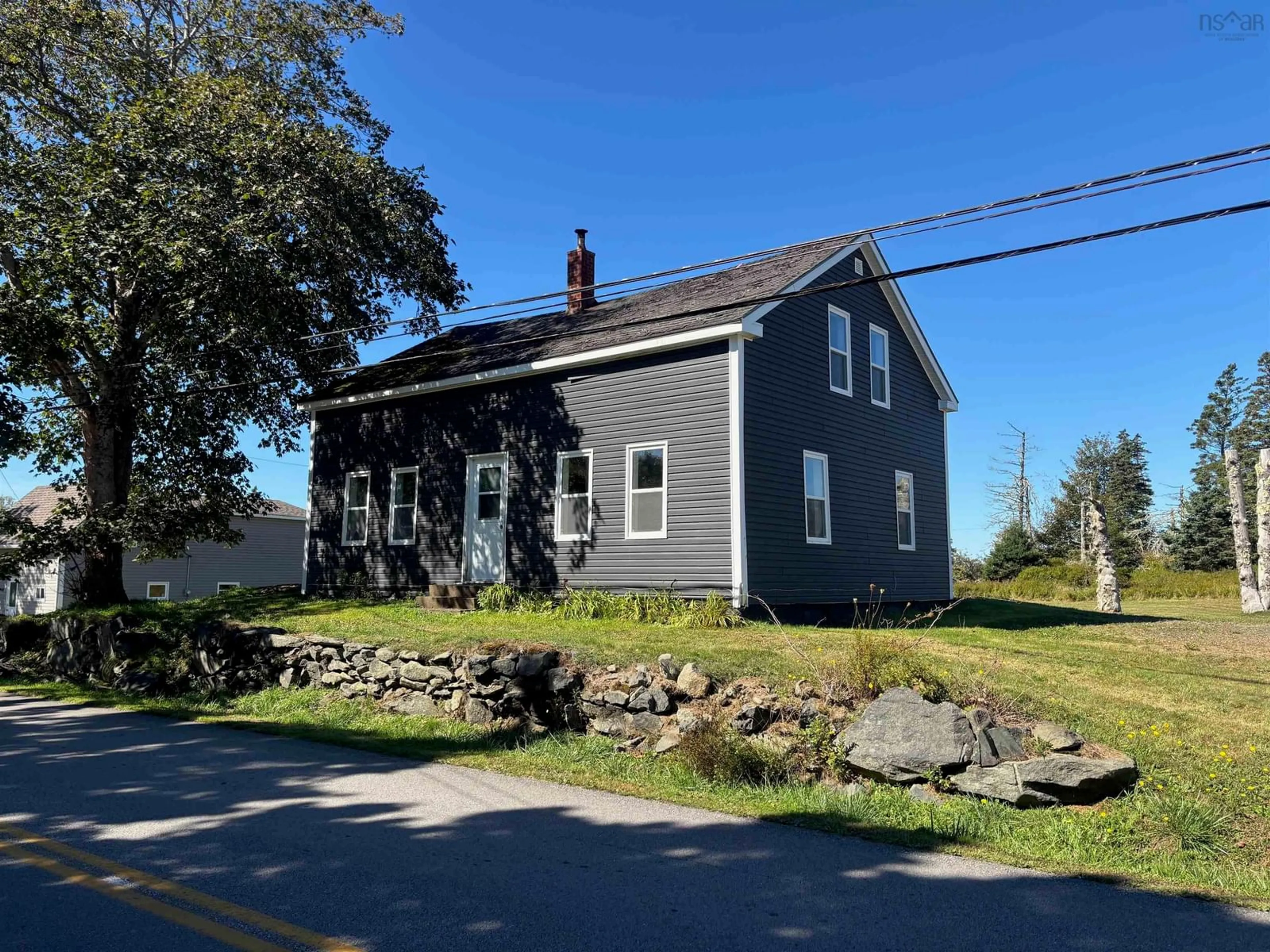 A pic from outside/outdoor area/front of a property/back of a property/a pic from drone, street for 954 Lakeside Rd, Milton Highlands Nova Scotia B5A 5K1