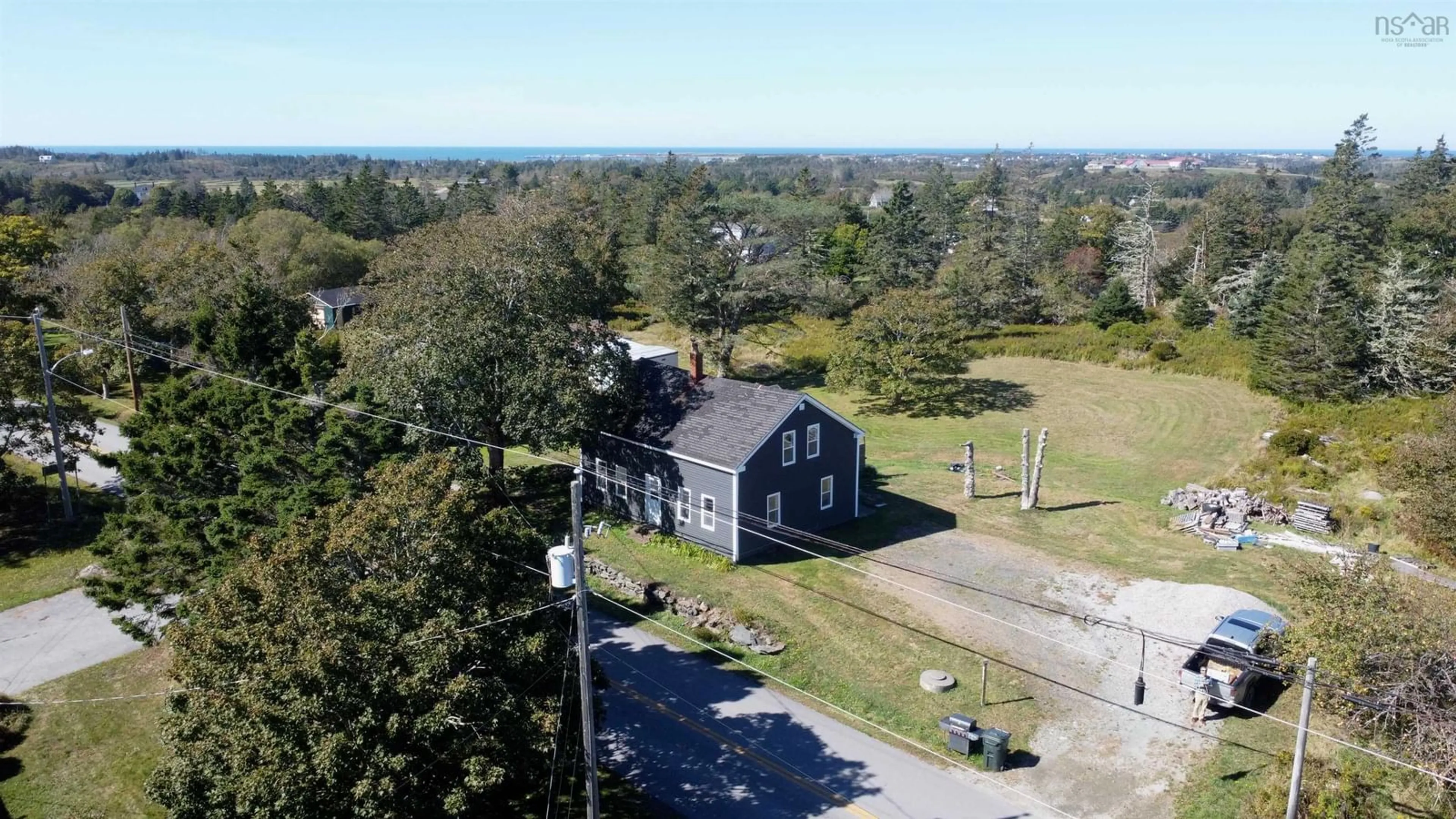 A pic from outside/outdoor area/front of a property/back of a property/a pic from drone, unknown for 954 Lakeside Rd, Milton Highlands Nova Scotia B5A 5K1