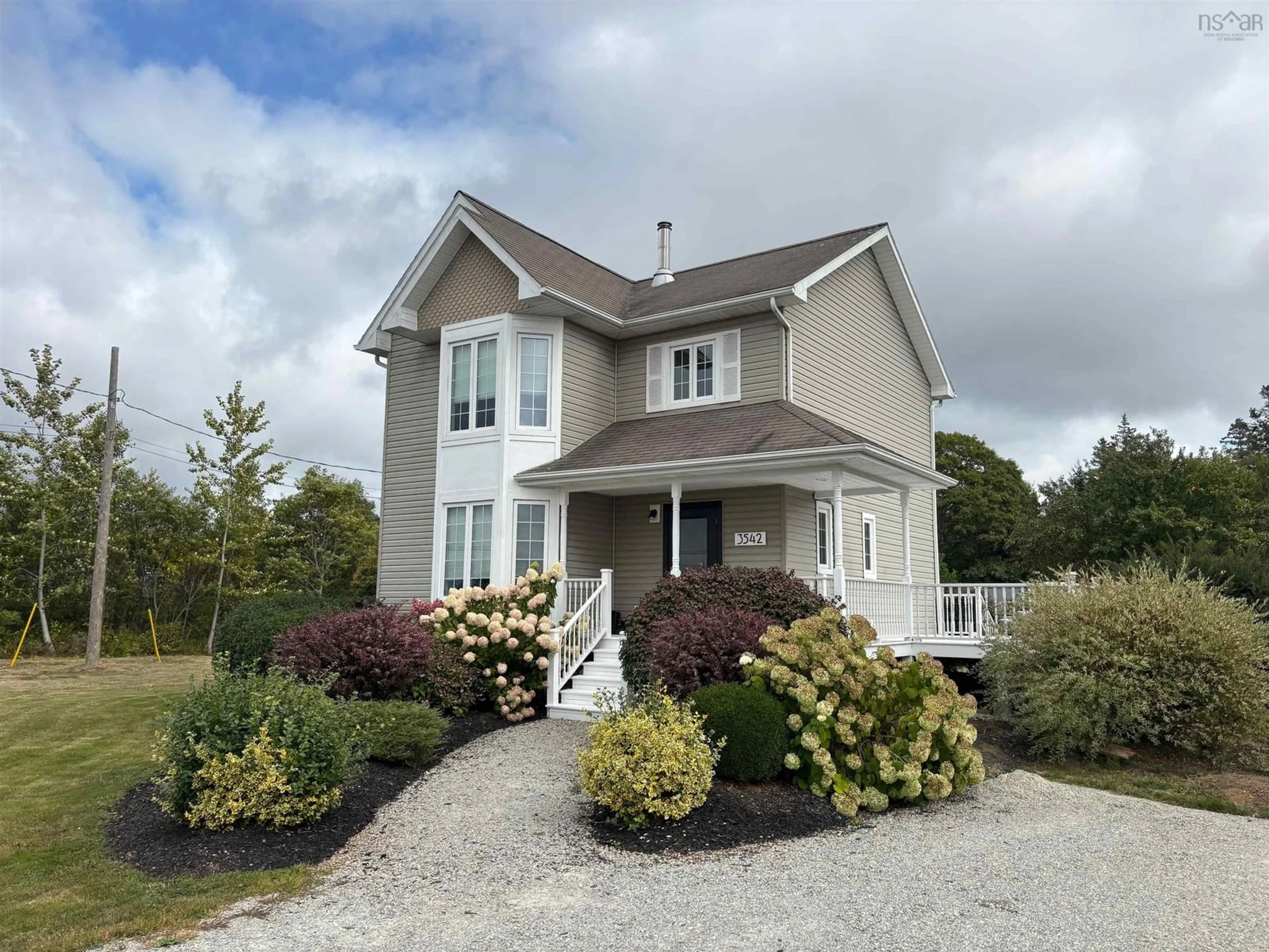 A pic from outside/outdoor area/front of a property/back of a property/a pic from drone, street for 3542 Highway 308, Hubbards Point Nova Scotia B0W 3M0