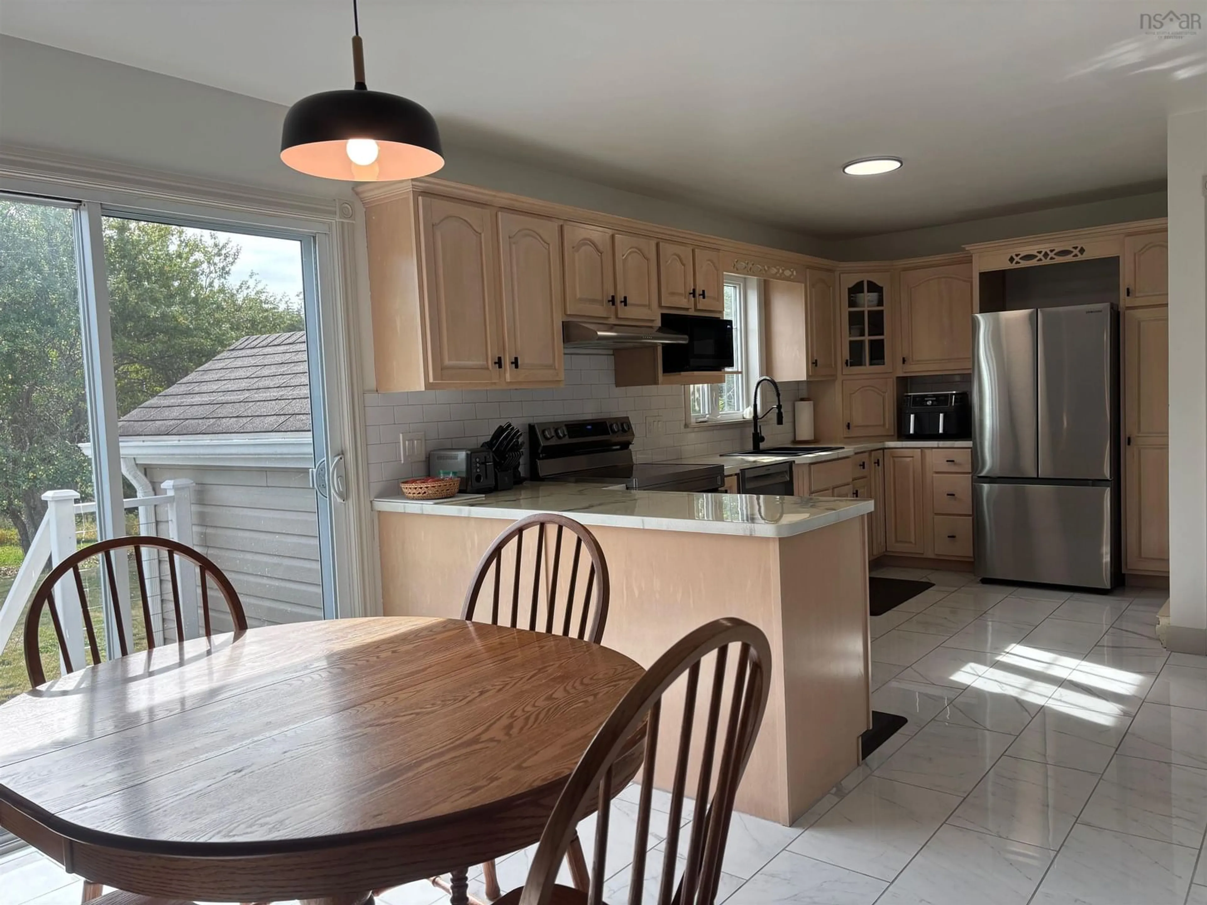 Open concept kitchen, ceramic/tile floor for 3542 Highway 308, Hubbards Point Nova Scotia B0W 3M0