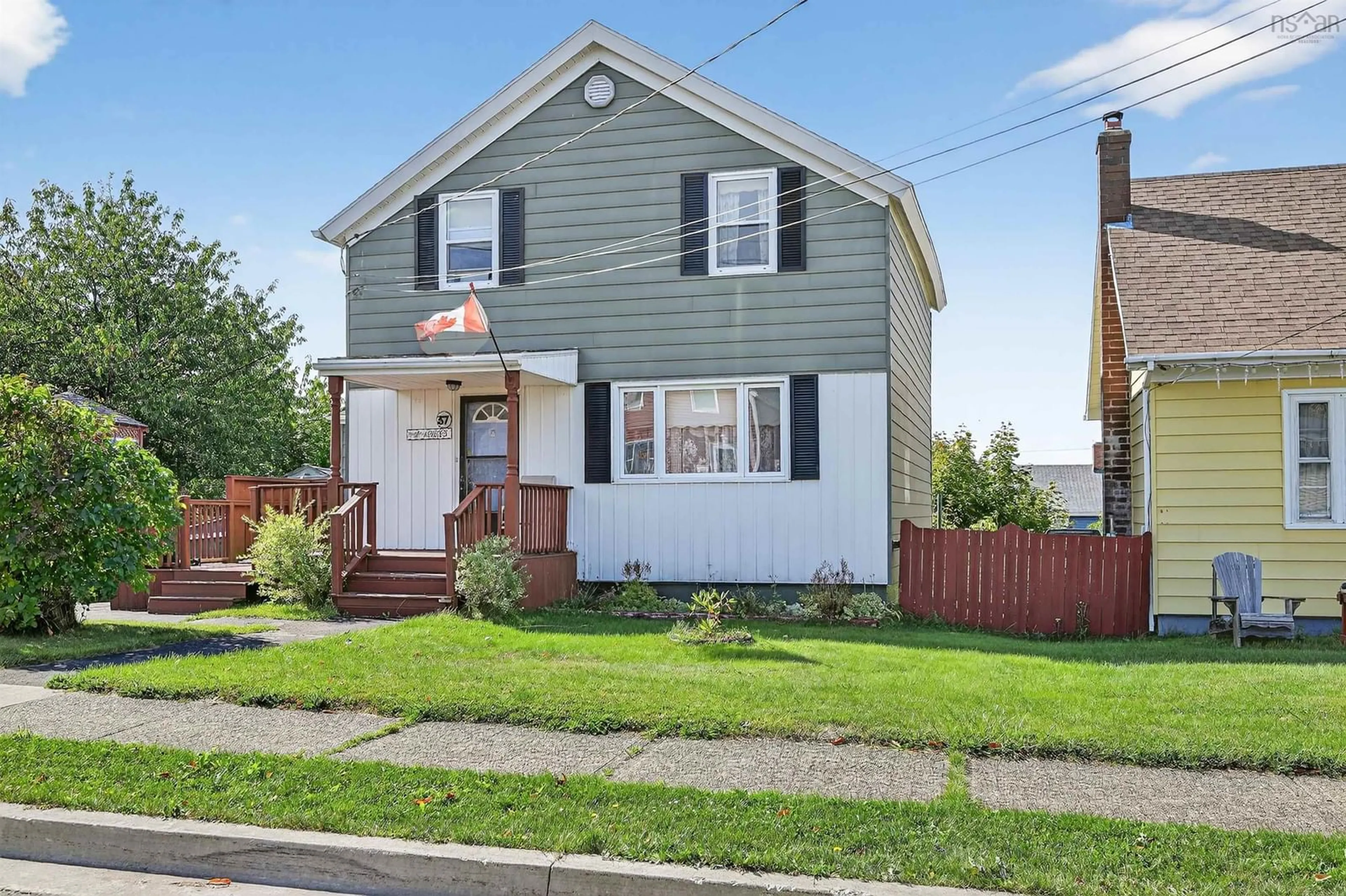 Home with vinyl exterior material, street for 37 Macleod St, Sydney Nova Scotia B1N 1B4