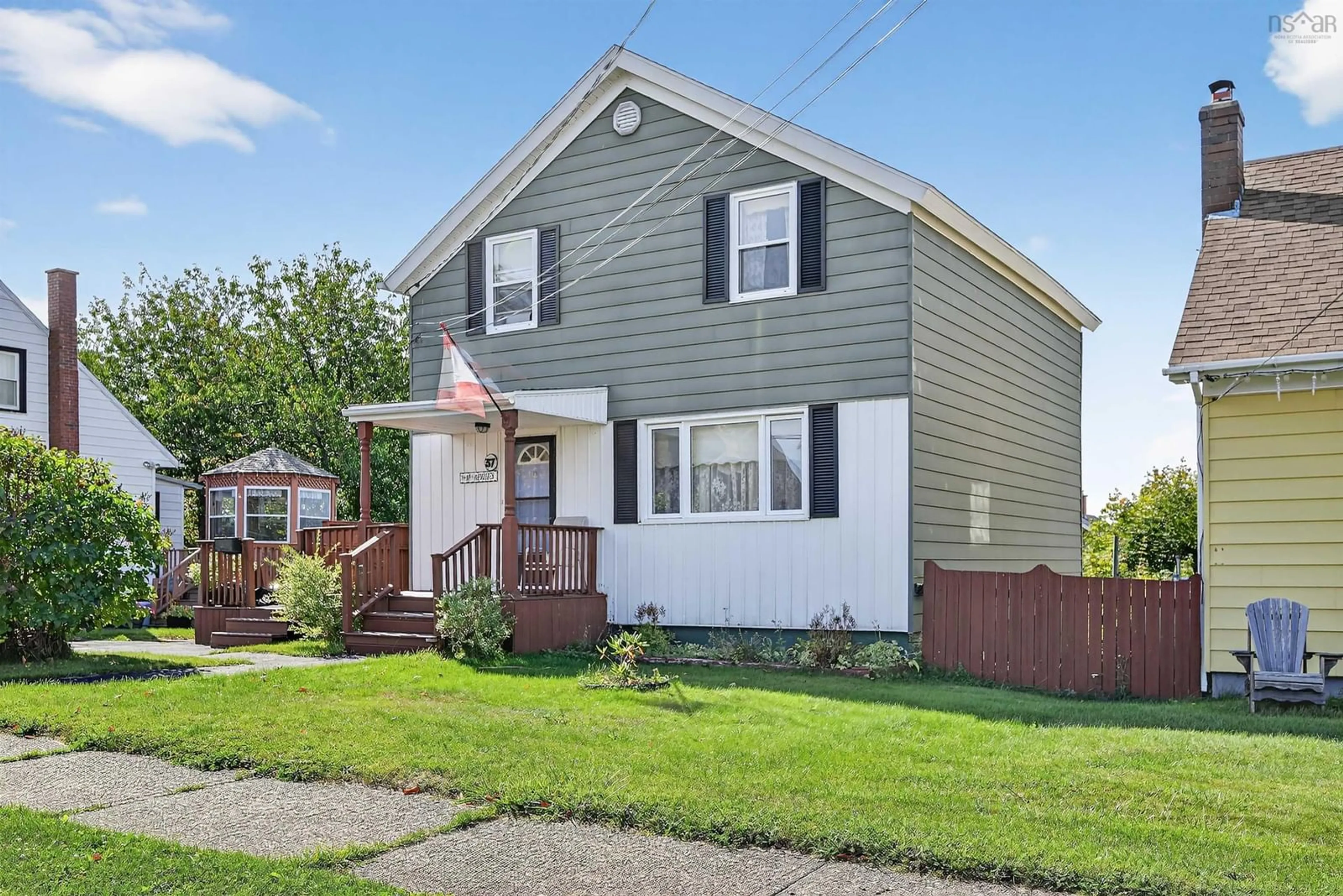 Home with vinyl exterior material, street for 37 Macleod St, Sydney Nova Scotia B1N 1B4