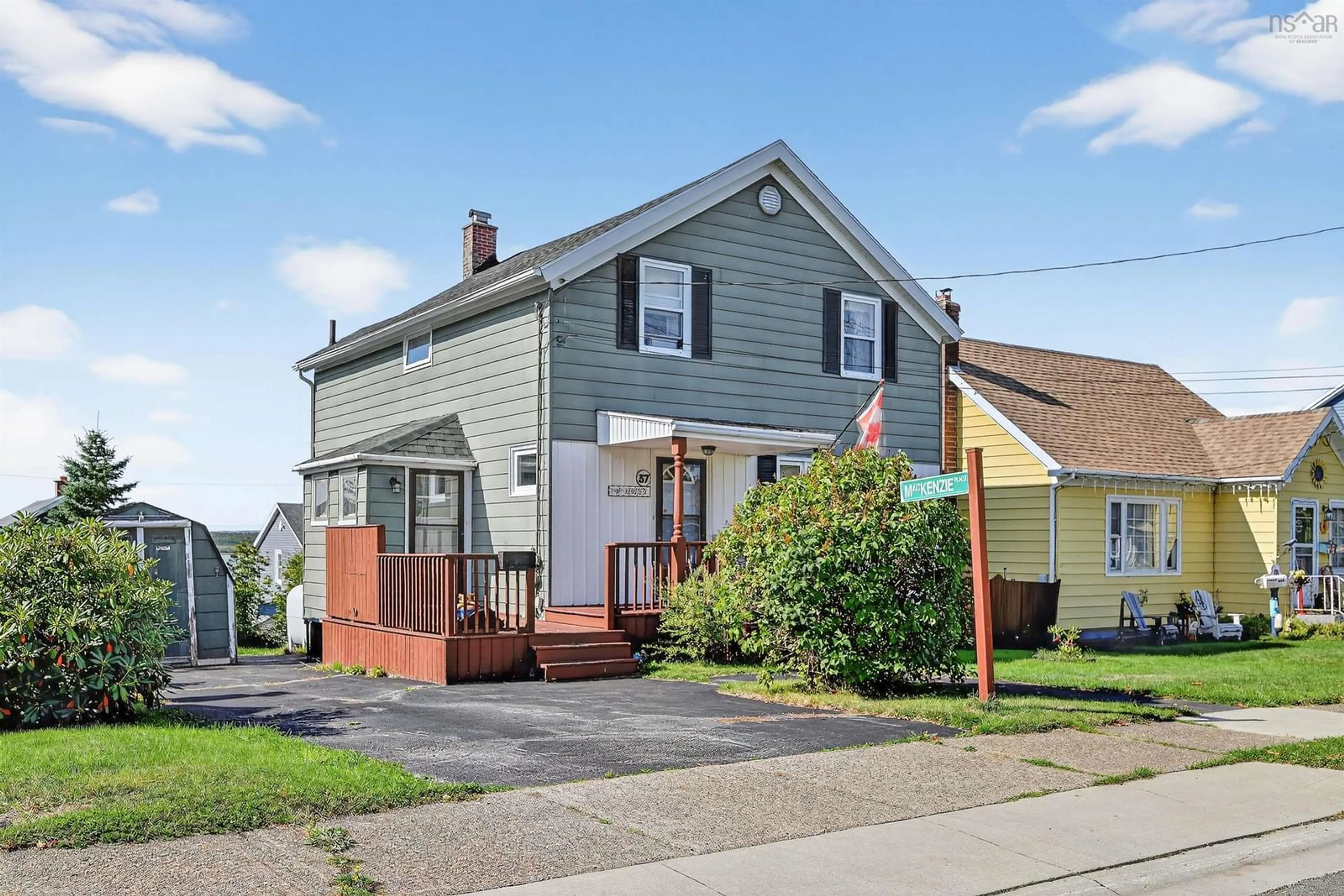 Home with vinyl exterior material, street for 37 Macleod St, Sydney Nova Scotia B1N 1B4
