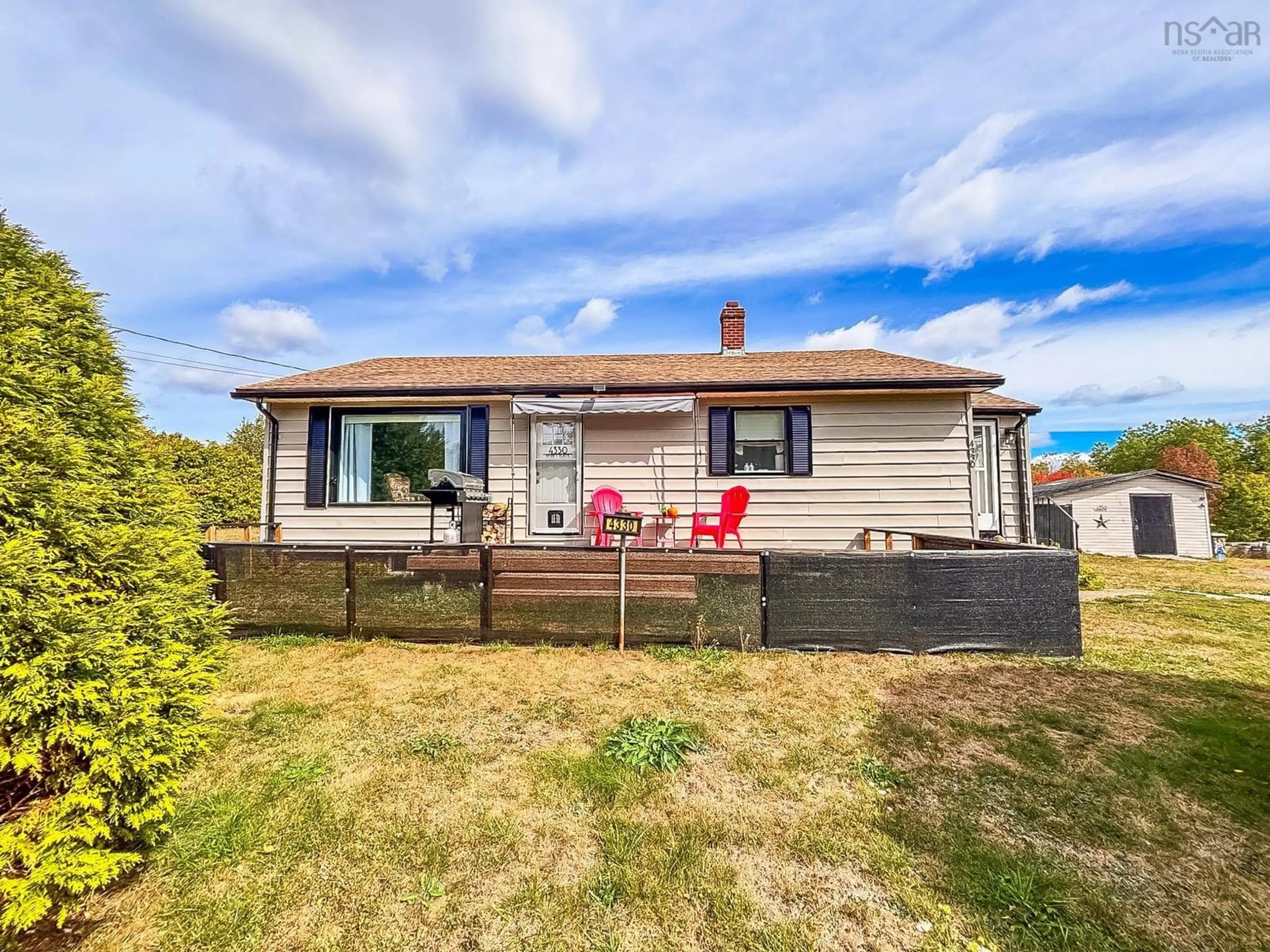 A pic from outside/outdoor area/front of a property/back of a property/a pic from drone, unknown for 4330 Northfield Rd, Watford Nova Scotia B0R 1E0
