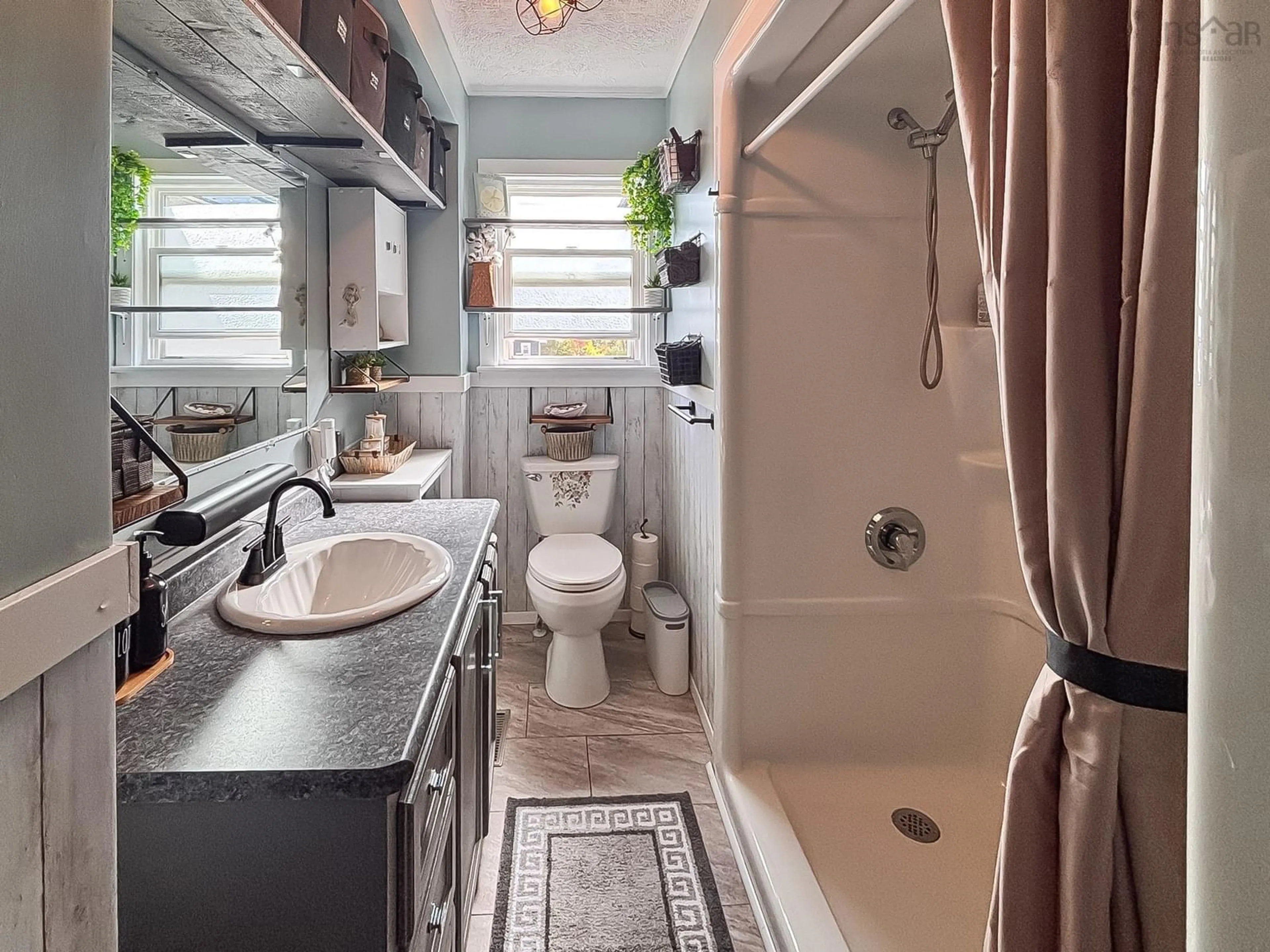 Contemporary bathroom, ceramic/tile floor for 4330 Northfield Rd, Watford Nova Scotia B0R 1E0