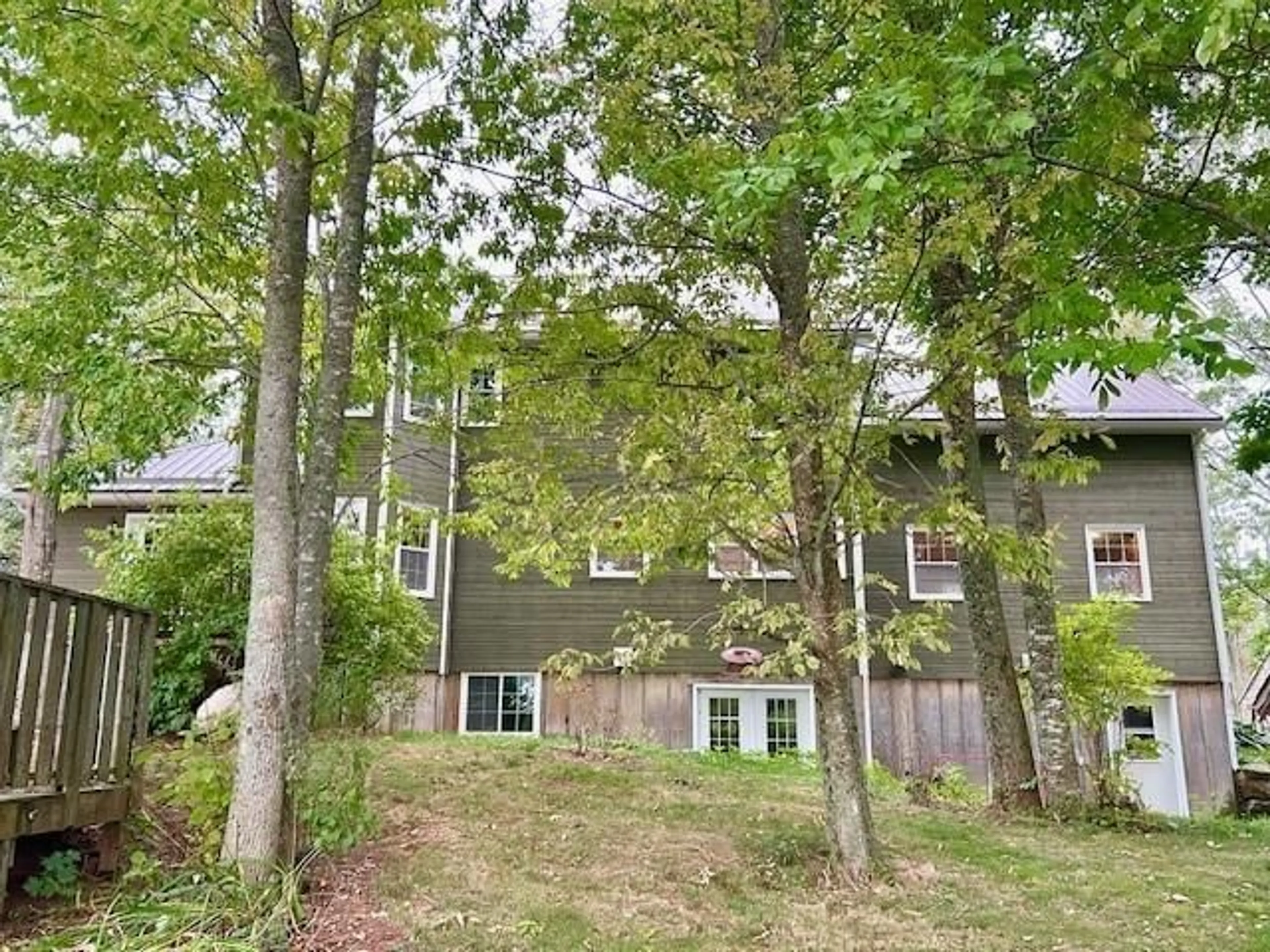 A pic from outside/outdoor area/front of a property/back of a property/a pic from drone, forest/trees view for 1143 Upper River John Rd, Middleton Nova Scotia B0K 1V0