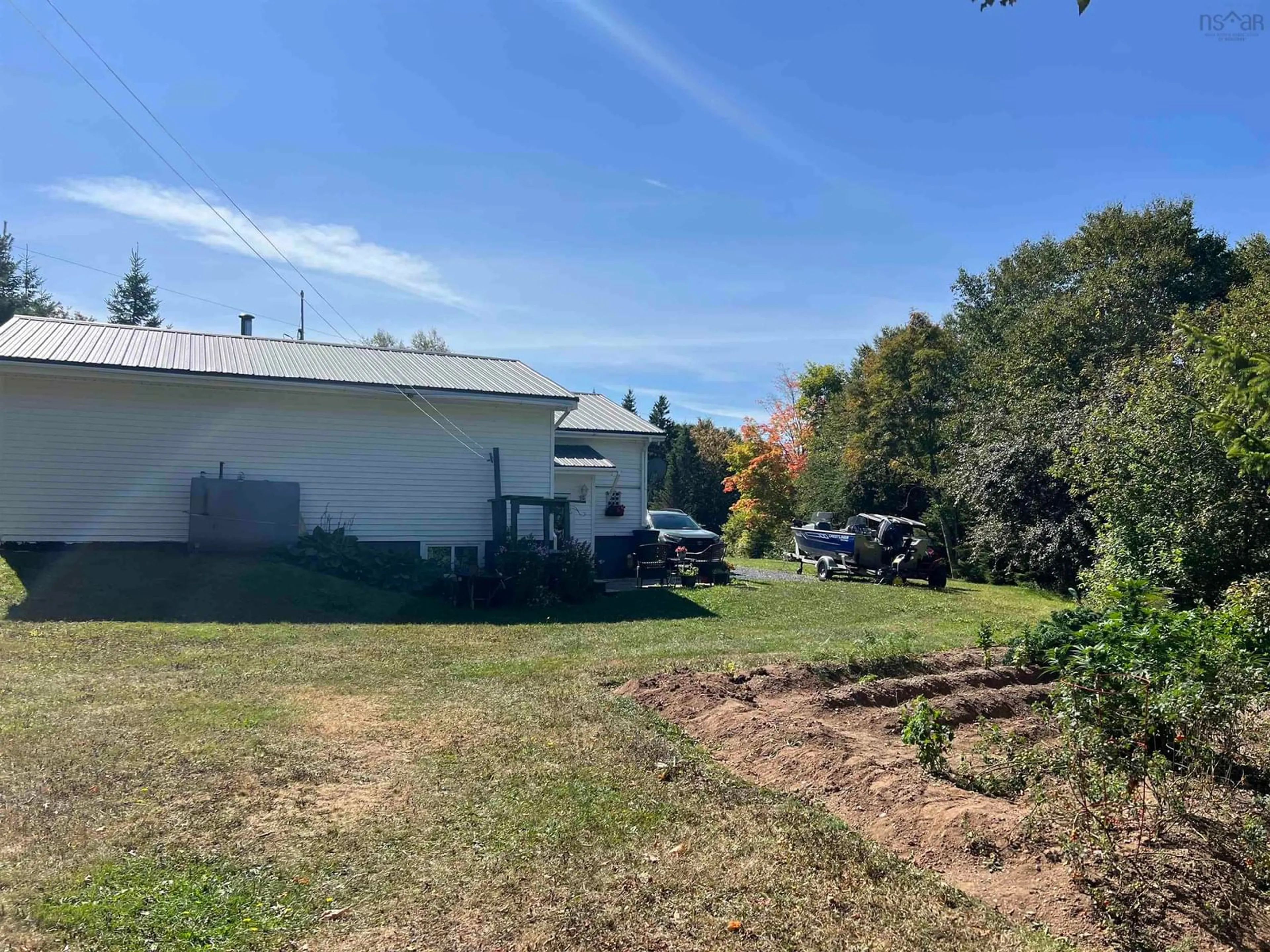 A pic from outside/outdoor area/front of a property/back of a property/a pic from drone, unknown for 31 Mckenzie Settlement Rd, Upper North River Nova Scotia B6L 6L7