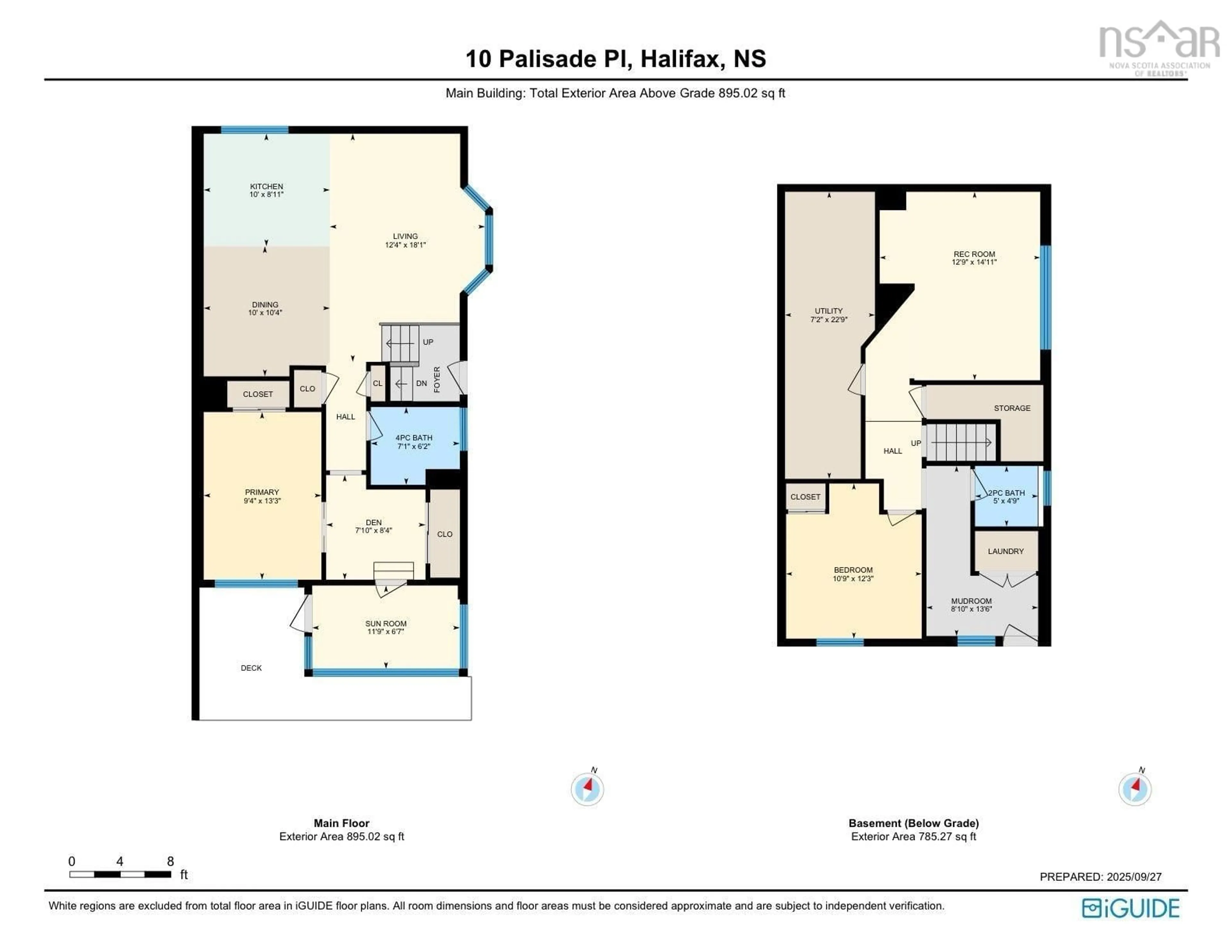 Floor plan for 10 Palisade Pl, Halifax Nova Scotia B3M 2Y8