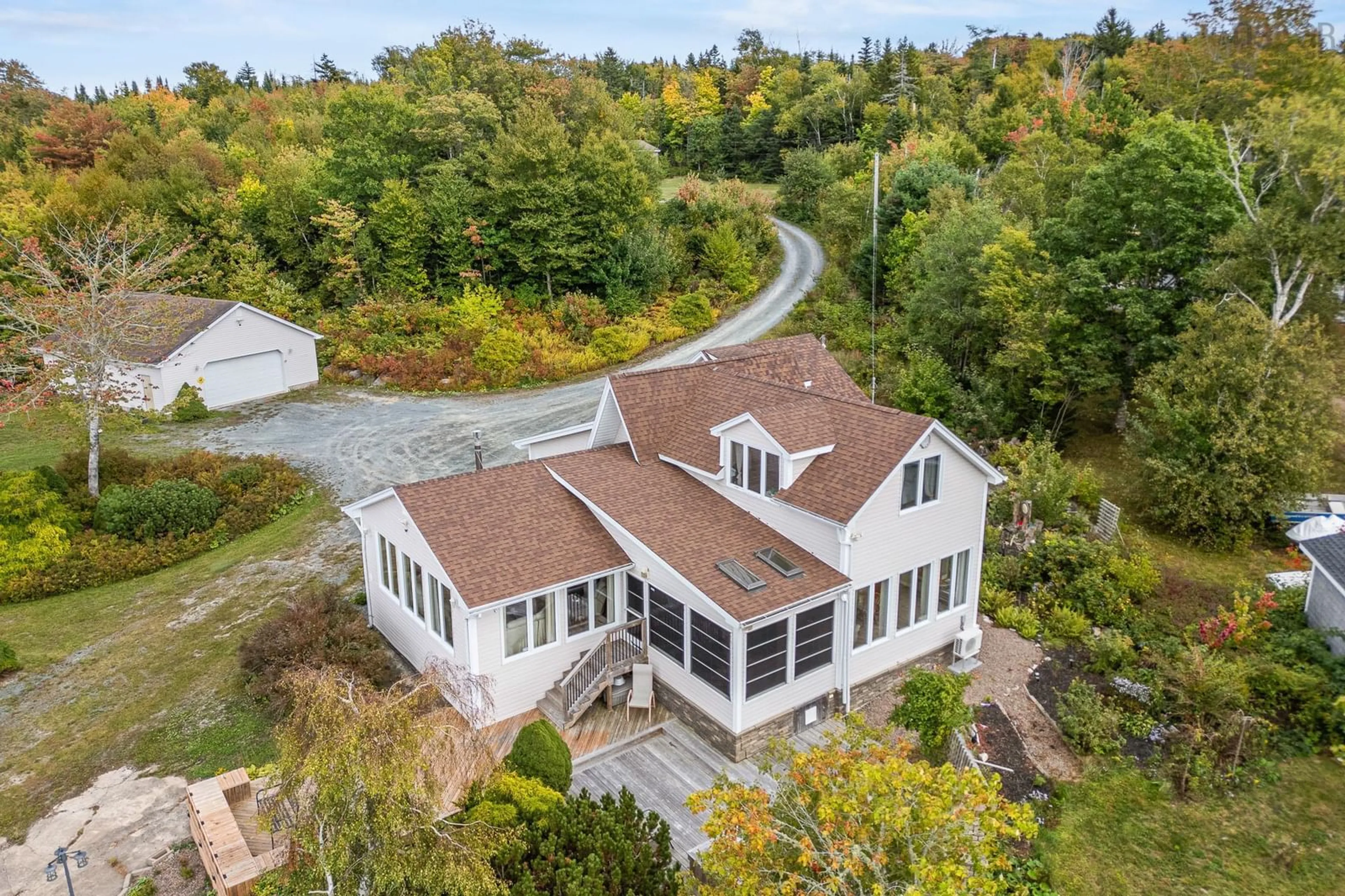 A pic from outside/outdoor area/front of a property/back of a property/a pic from drone, unknown for 110 Whisper Ridge, Porters Lake Nova Scotia B3E 1J6