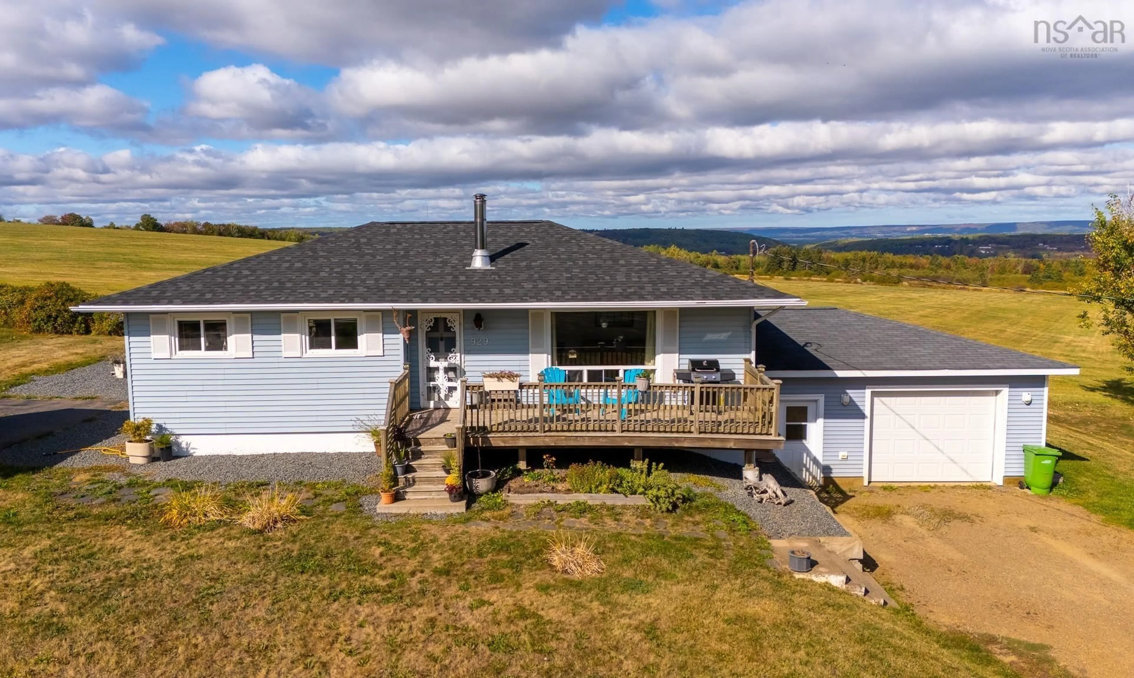 A pic from outside/outdoor area/front of a property/back of a property/a pic from drone, water/lake/river/ocean view for 929 Canaan Mountain Rd, Canaan Nova Scotia B4N 4K1